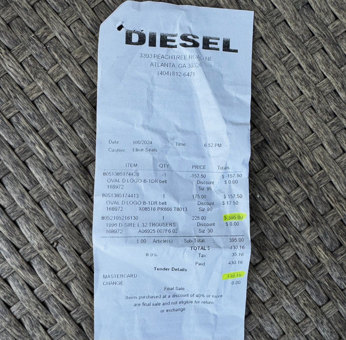 Diesel D-Rise Jeans Size US 34 / EU 50 - 7 Thumbnail
