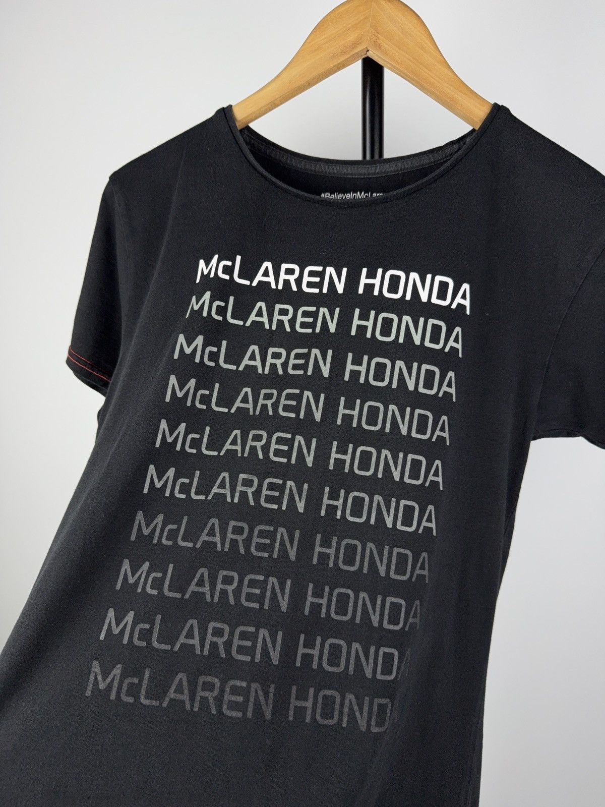 Malcolm McLaren Vintage 00s Racing F1 Formula One McLaren x Honda t shirt Size M / US 6-8 / IT 42-44 - 6 Thumbnail