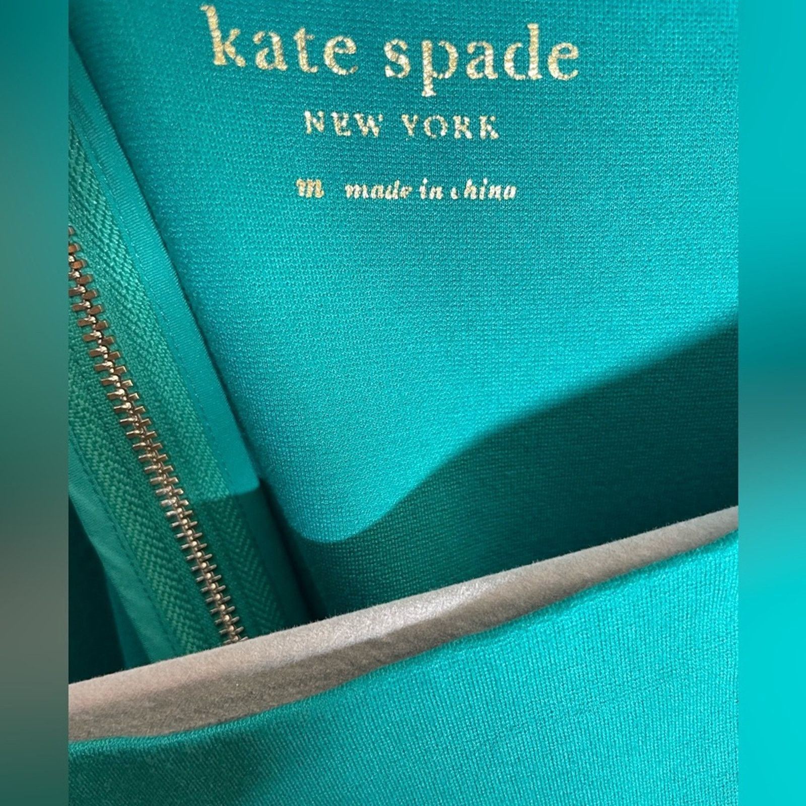 Kate Spade Kate Spade Green and Navy Mini Dress Size M / US 6-8 / IT 42-44 - 3 Thumbnail