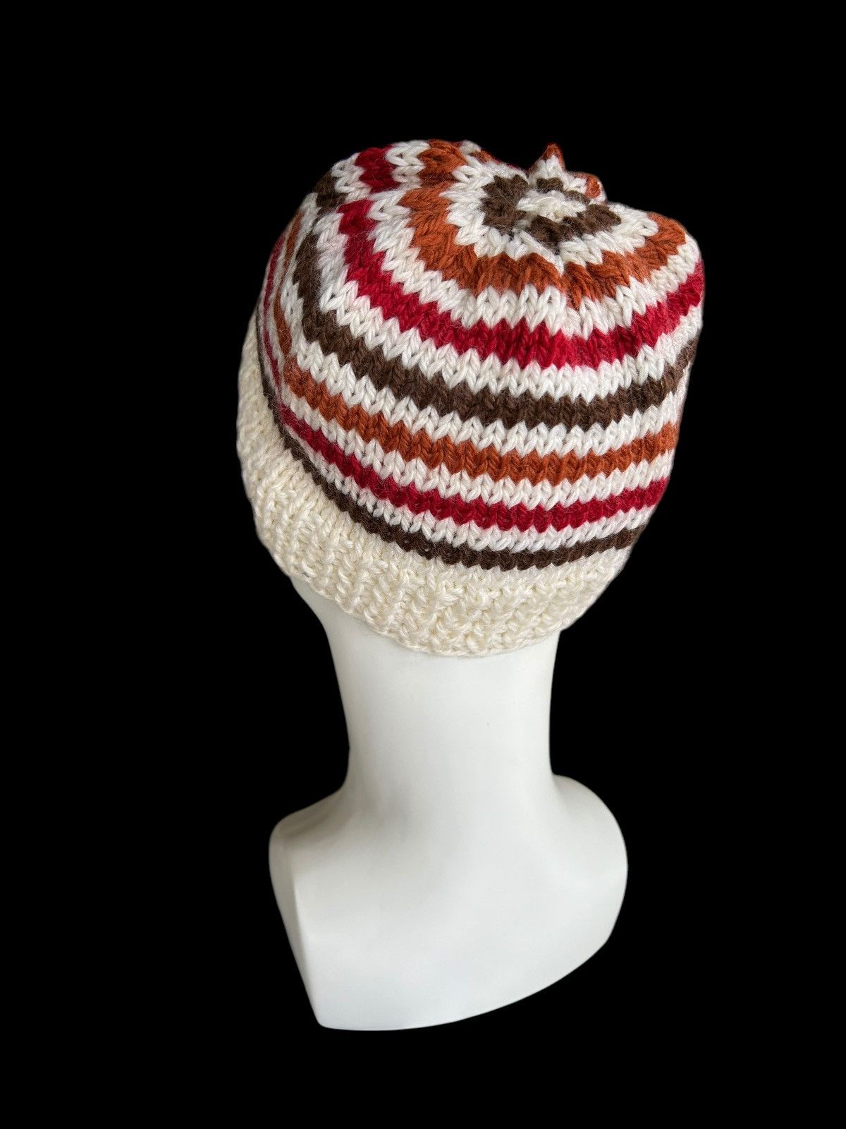 Japanese Brand × Kapital × Vintage Crochet Knitted Handmade Beanie Hats ☠️☠️ Size ONE SIZE - 2 Thumbnail