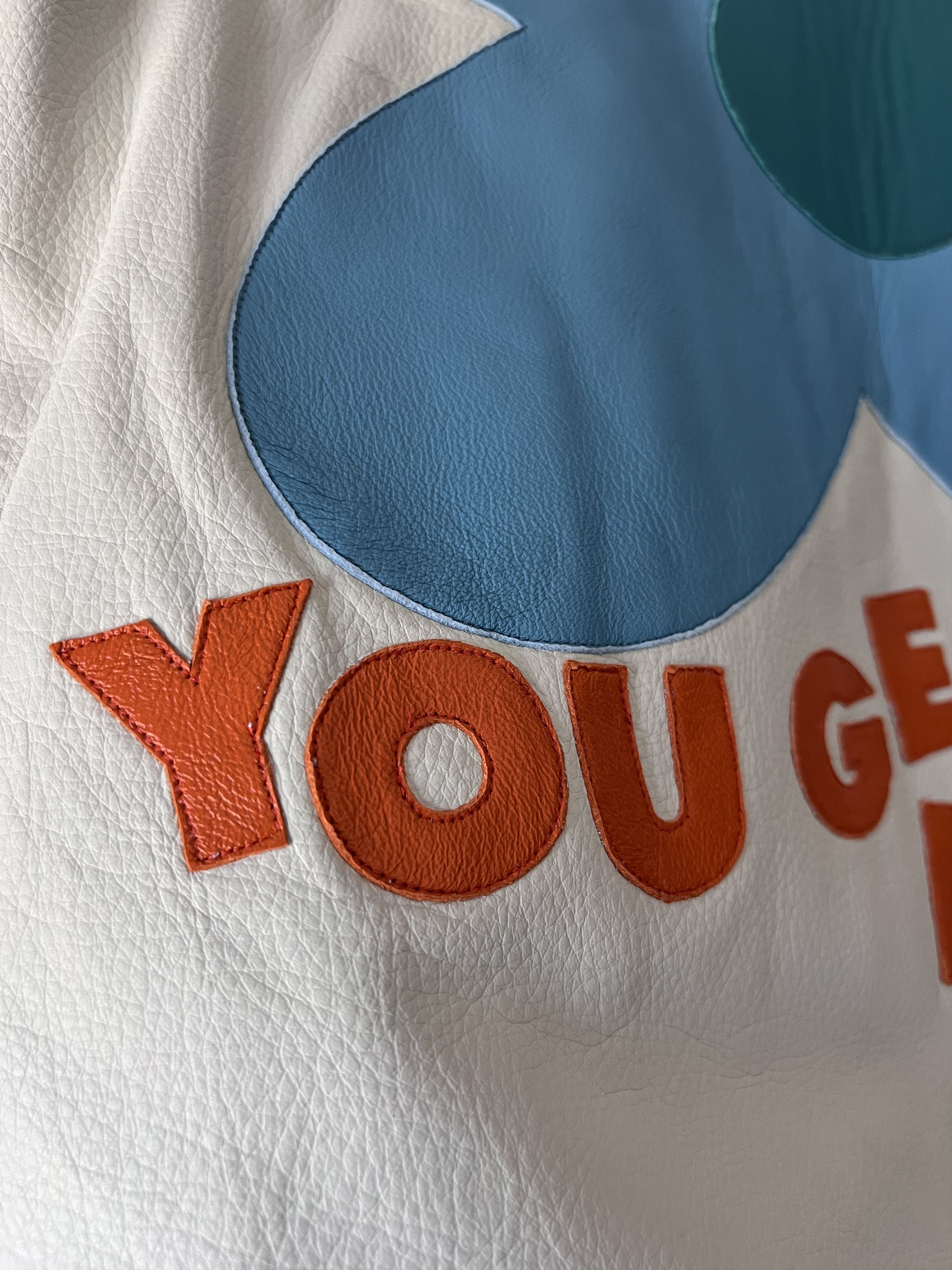 Golf le Fleur Golf le Fleur Schott Call Me Leather Work Jacket in Cream Size US L / EU 52-54 / 3 - 8 Thumbnail