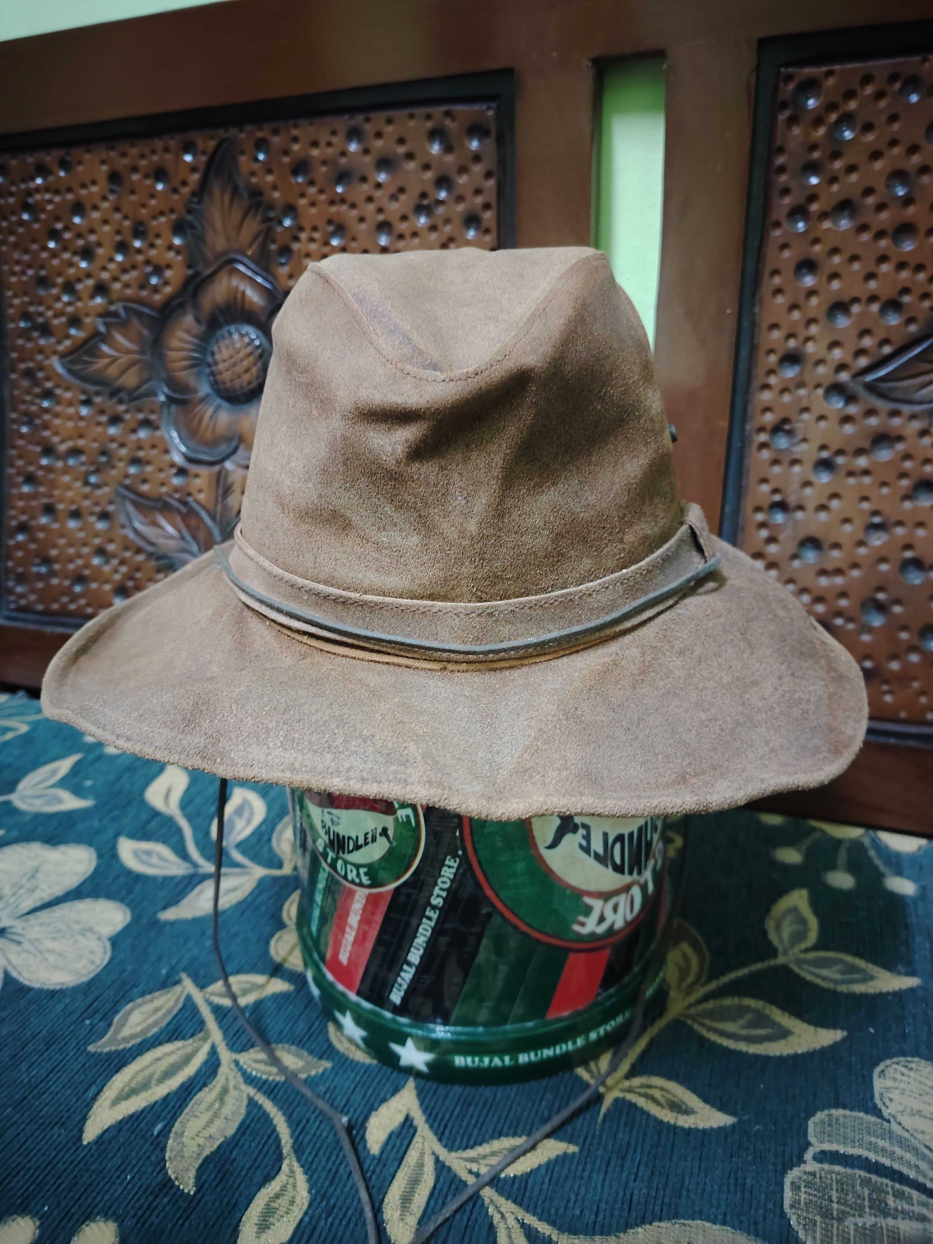 Minnetonka Vintage Minnetonka Genuine Leather Bucket Hat Size ONE SIZE - 4 Thumbnail