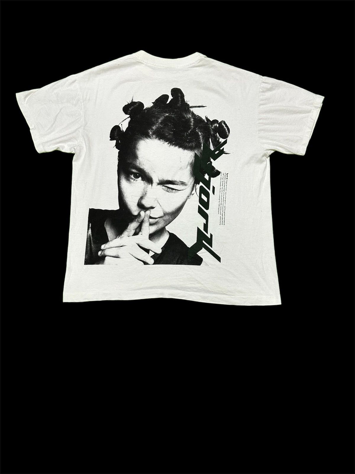 Handmade Vtg Bjork by T ONE HAND PRINT TEE Size US XL / EU 56 / 4 - 2 Thumbnail