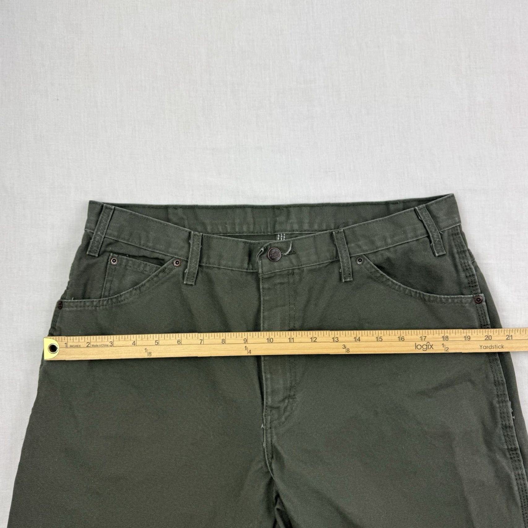 Dickies VINTAGE Dickies Carpenter Canvas Pants Men Green 36x32 Relaxed Grunge Y2K Workwear Casual Size US 36 / EU 52 - 5 Thumbnail