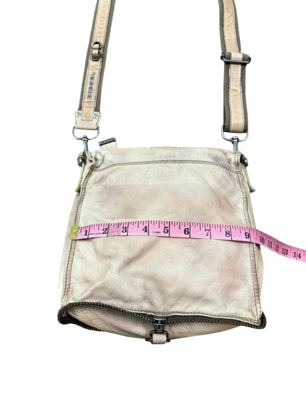 Diesel RARE DIESEL LEATHER PATINA PACKABLE CROSSBODY BAG Size ONE SIZE - 15 Thumbnail