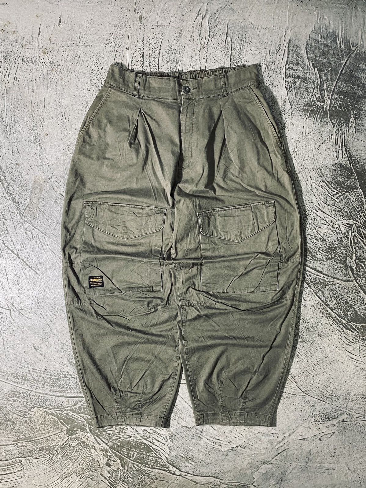 Japanese Brand Columbia University Front Pocket Wide Fit Balloon Pants Size US 32 / EU 48 - 2 Thumbnail