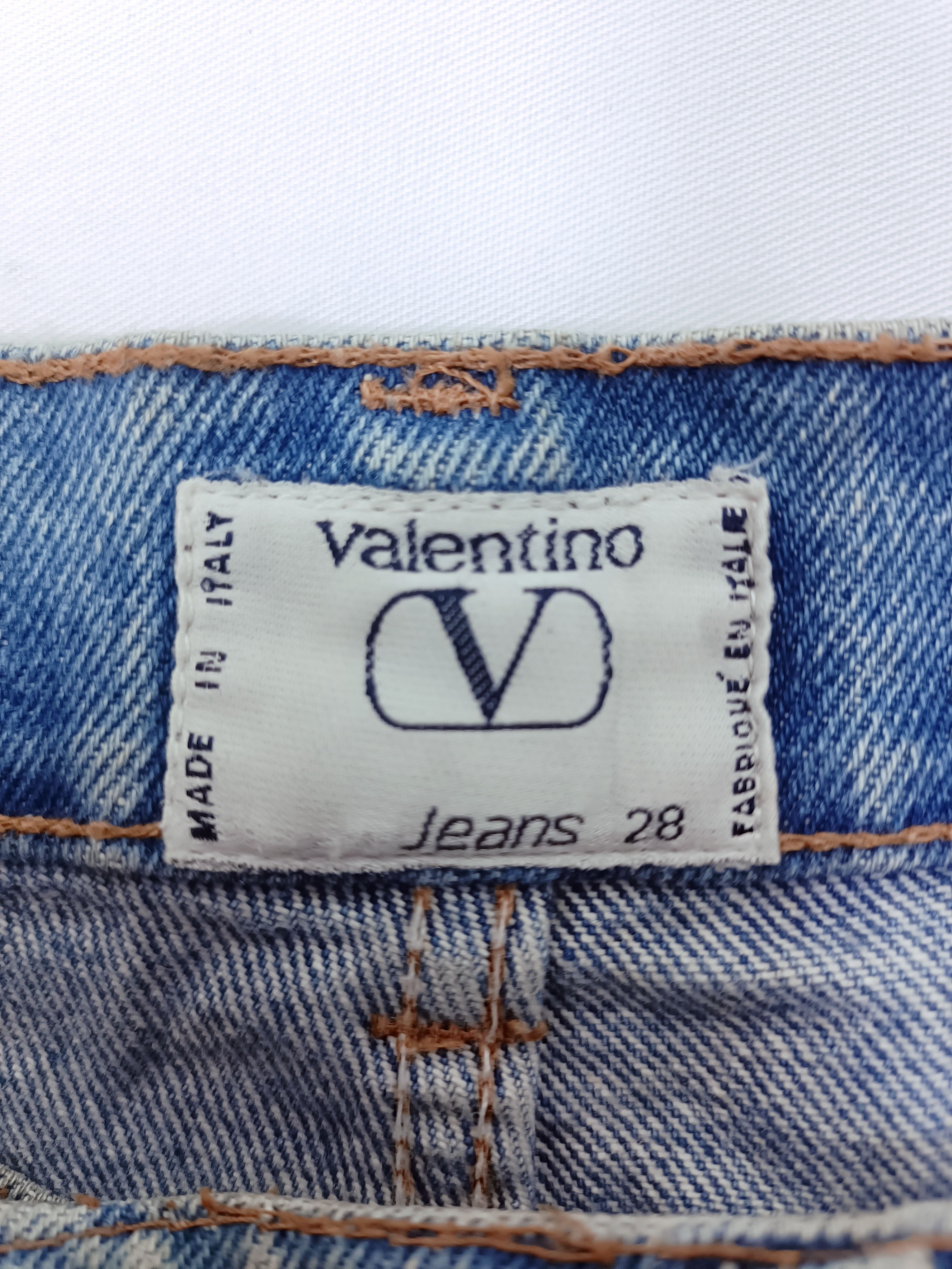 Valentino Vintage Valentino Garavani Blue Wash Jeans Size 26" / US 2 / IT 38 - 10 Thumbnail