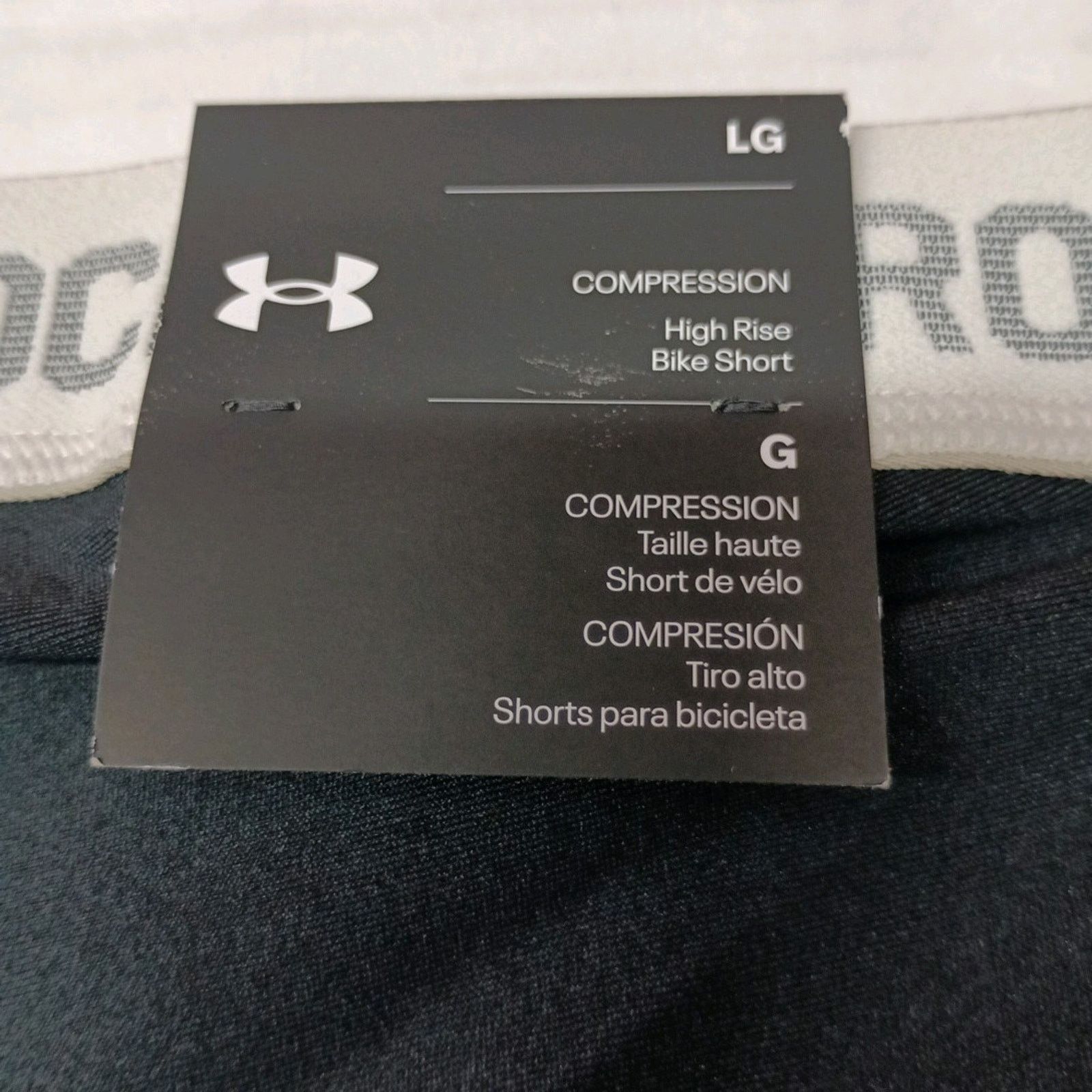 Under Armour Under Armour Women's Project Rock Bike Shorts L Black / Bone Size 31" - 6 Thumbnail
