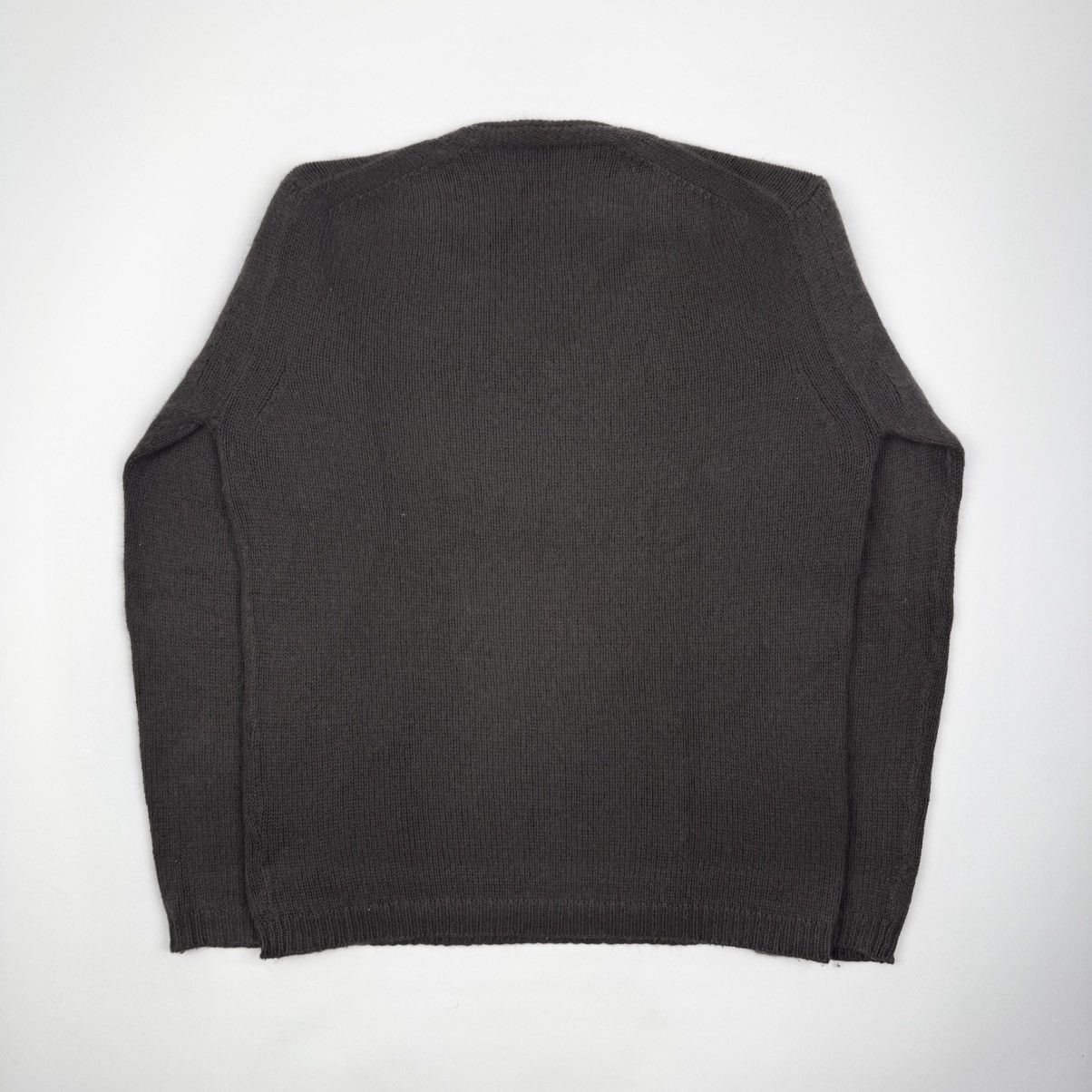 Gucci Gucci By Tom Ford Brown Angorra/Silk Knit V-Neck Pullover Size US M / EU 48-50 / 2 - 5 Thumbnail