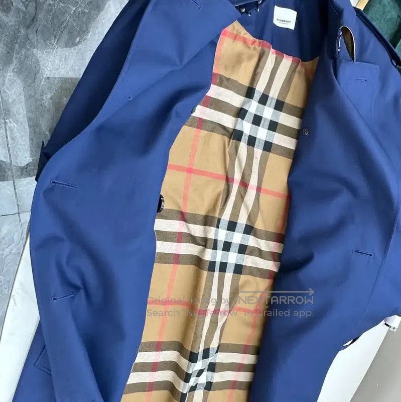 Burberry Burberry Blue Long Trench Coat for Women. Size S / US 4 / IT 40 - 9 Thumbnail