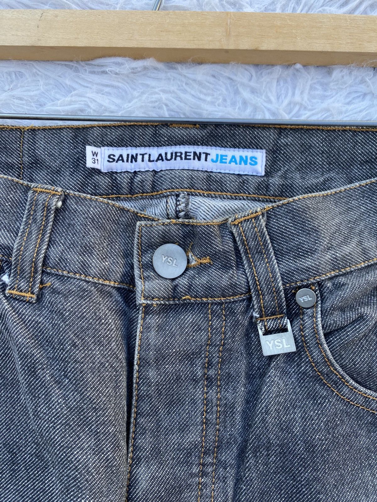 Yves Saint Laurent Rare Vintage Saint Laurent Jeans YSL Denim Made in Portugal Size US 29 - 12 Thumbnail