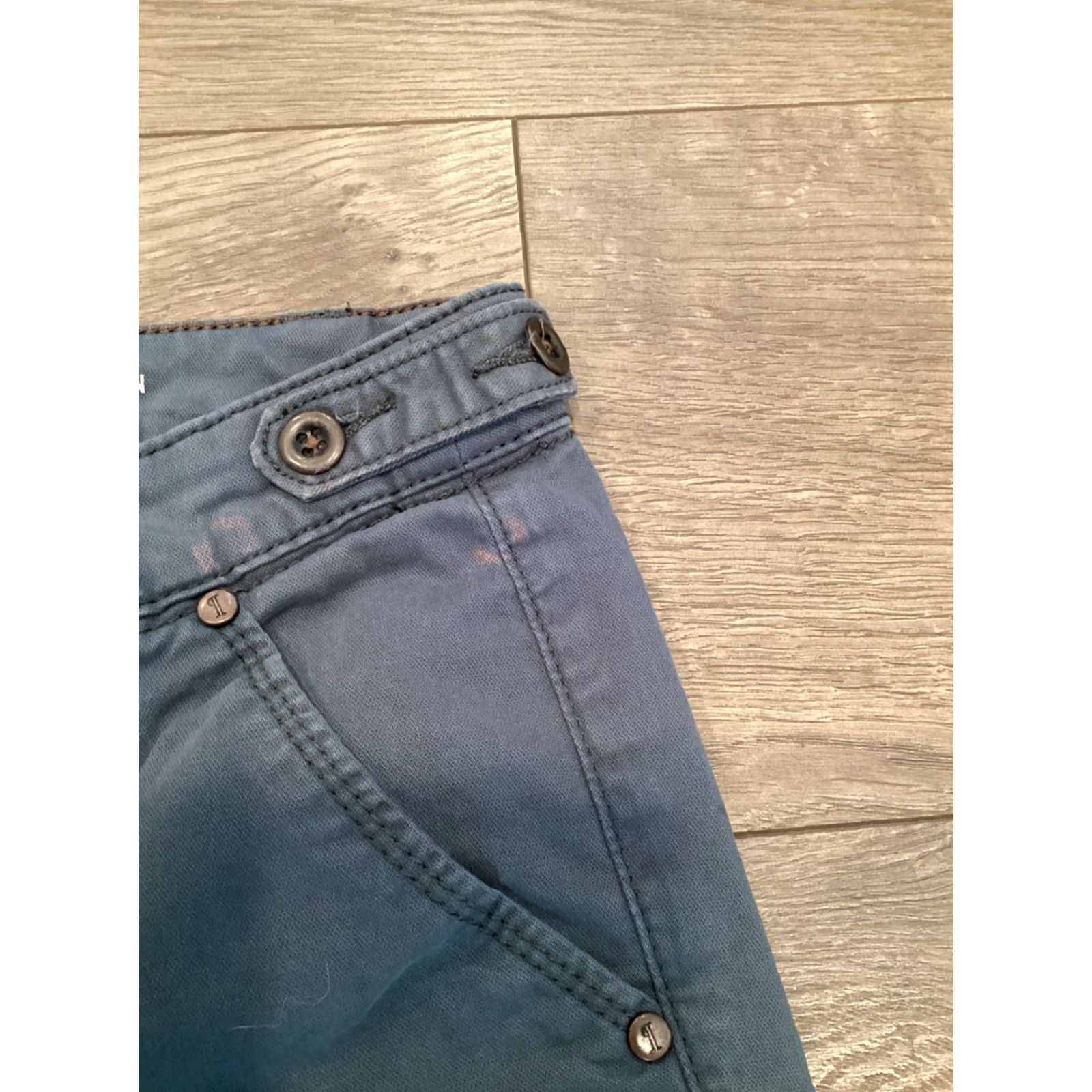 Anthropologie Anthropologie Pilcro & the Letterpress High-Rise Khakis Jeans Women Size 28 Slim Blue Denim Size 28" / US 6 / IT 42 - 6 Thumbnail