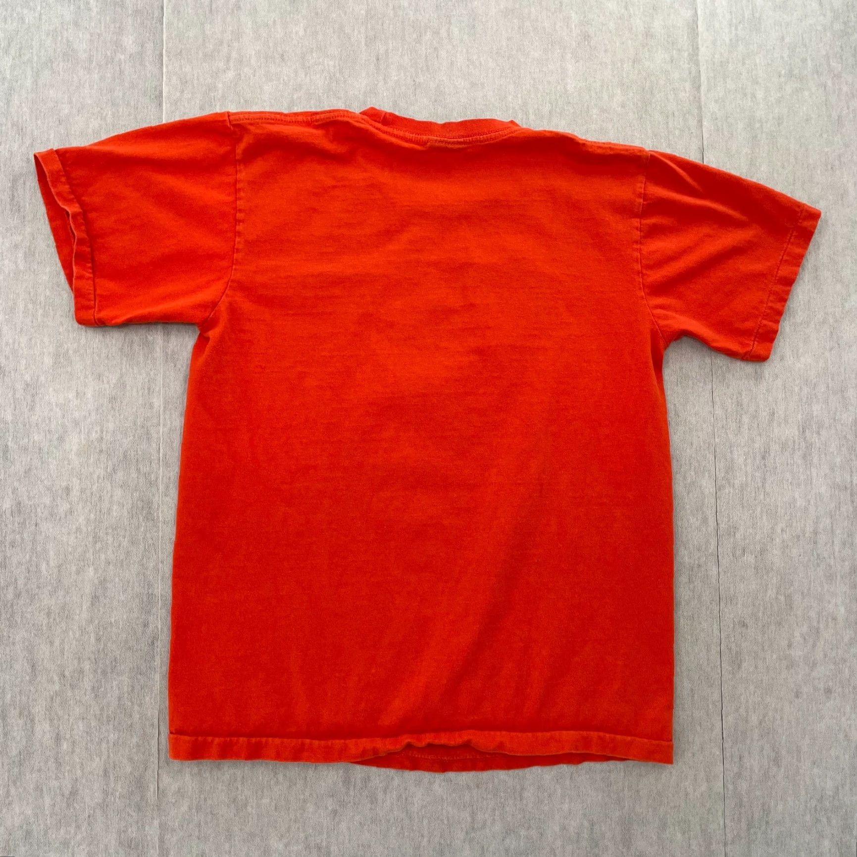 Vintage VINTAGE Funky Monkey Shirt Peace Mens M Orange Slim Short Sleeve Crew Neck All Seasons Size US M / EU 48-50 / 2 - 2 Thumbnail