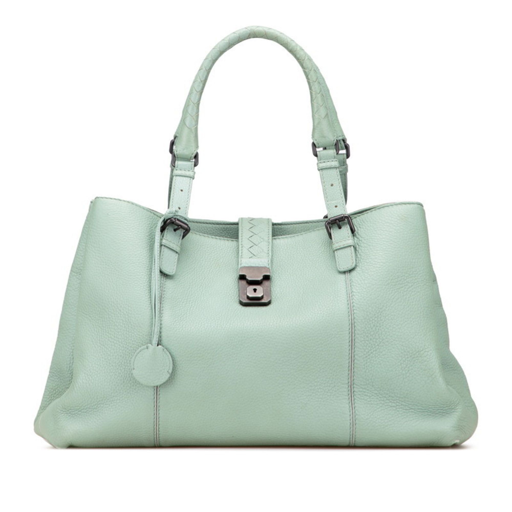 Bottega Veneta Bottega Veneta Intrecciato Roma handbag in green leather for women. Size ONE SIZE - 1 Thumbnail