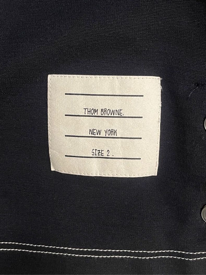 Thom Browne Thom Browne Dark blue Polo collar long short-sleeved T-shir Size US M / EU 48-50 / 2 - 5 Thumbnail