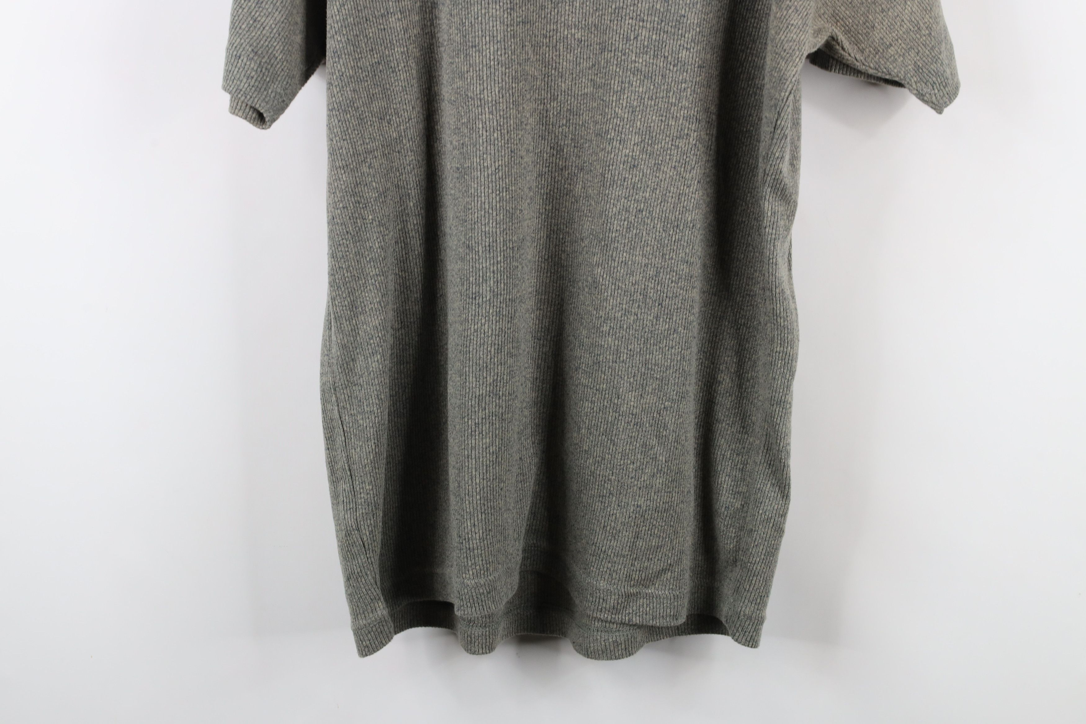 Vintage Vintage 90s Streetwear Ribbed Knit Short Sleeve T-Shirt Size US M / EU 48-50 / 2 - 11 Thumbnail