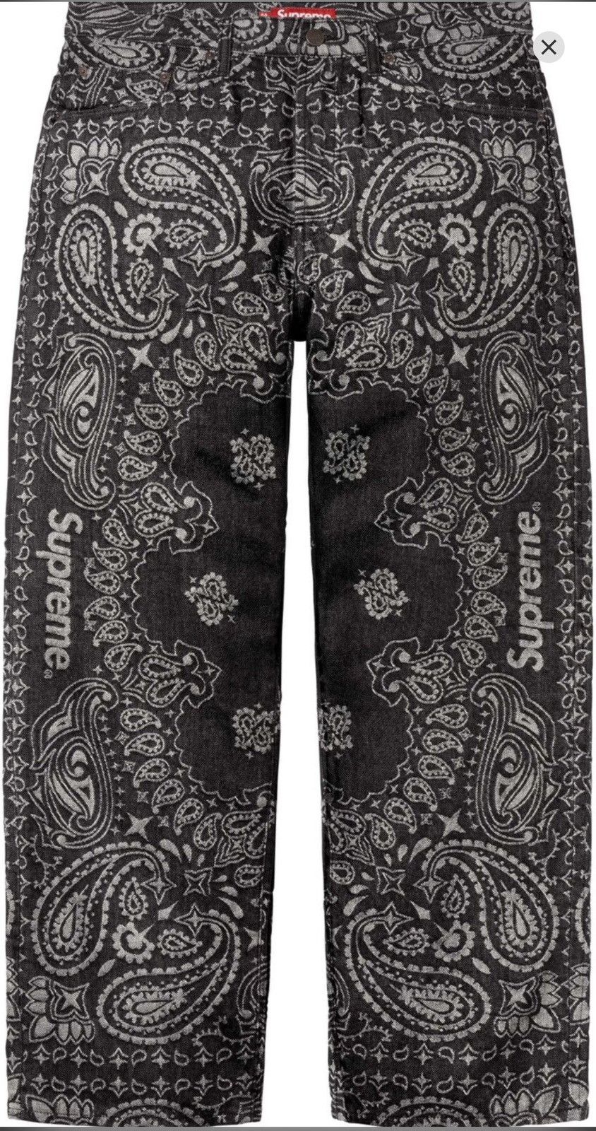 Supreme Supreme Bandana Jacquard Baggy Jean - 36 Size US 36 / EU 52 - 3 Thumbnail