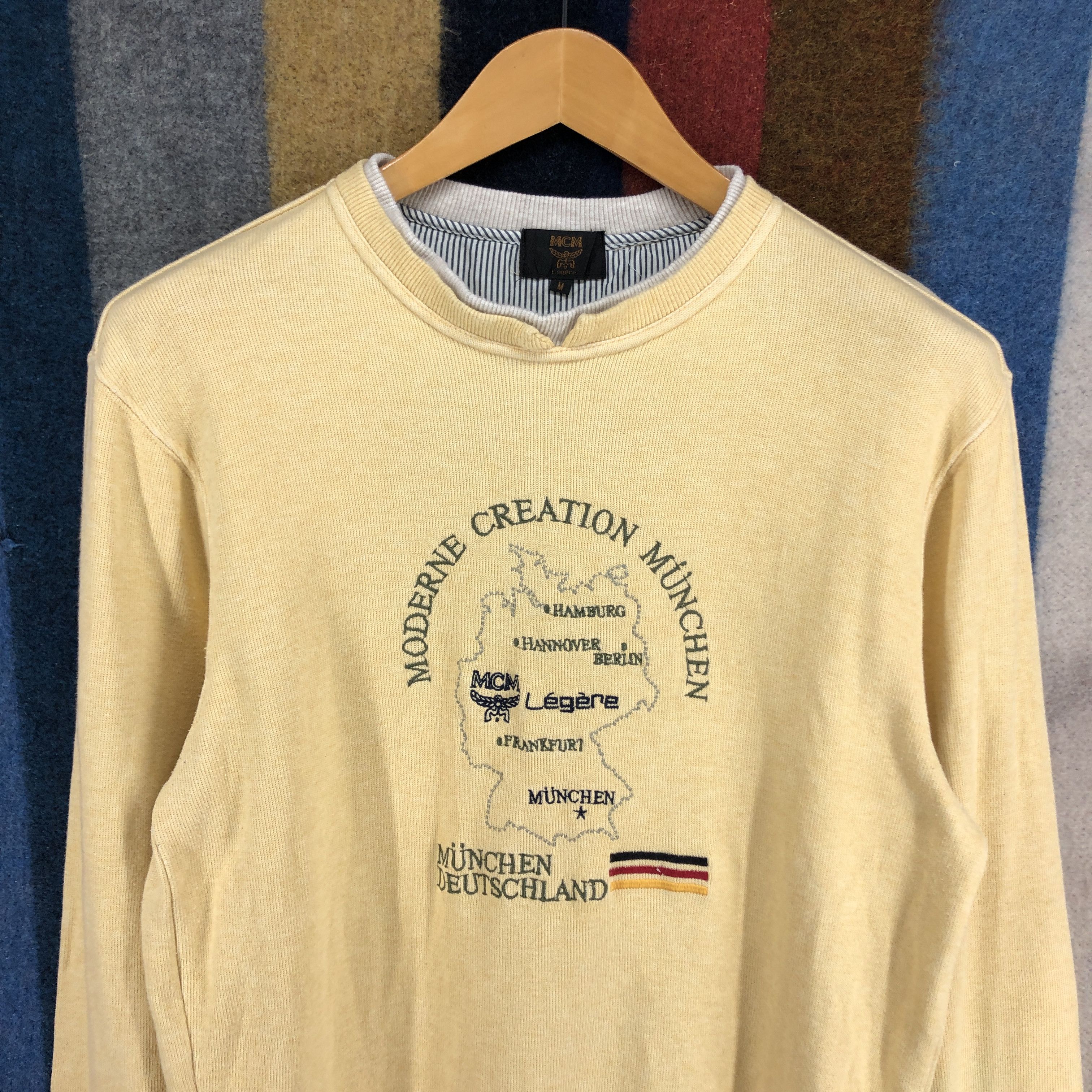 MCM MCM LEGERE Munchen Map Sweatshirt #0320/M Size US S / EU 44-46 / 1 - 2 Thumbnail