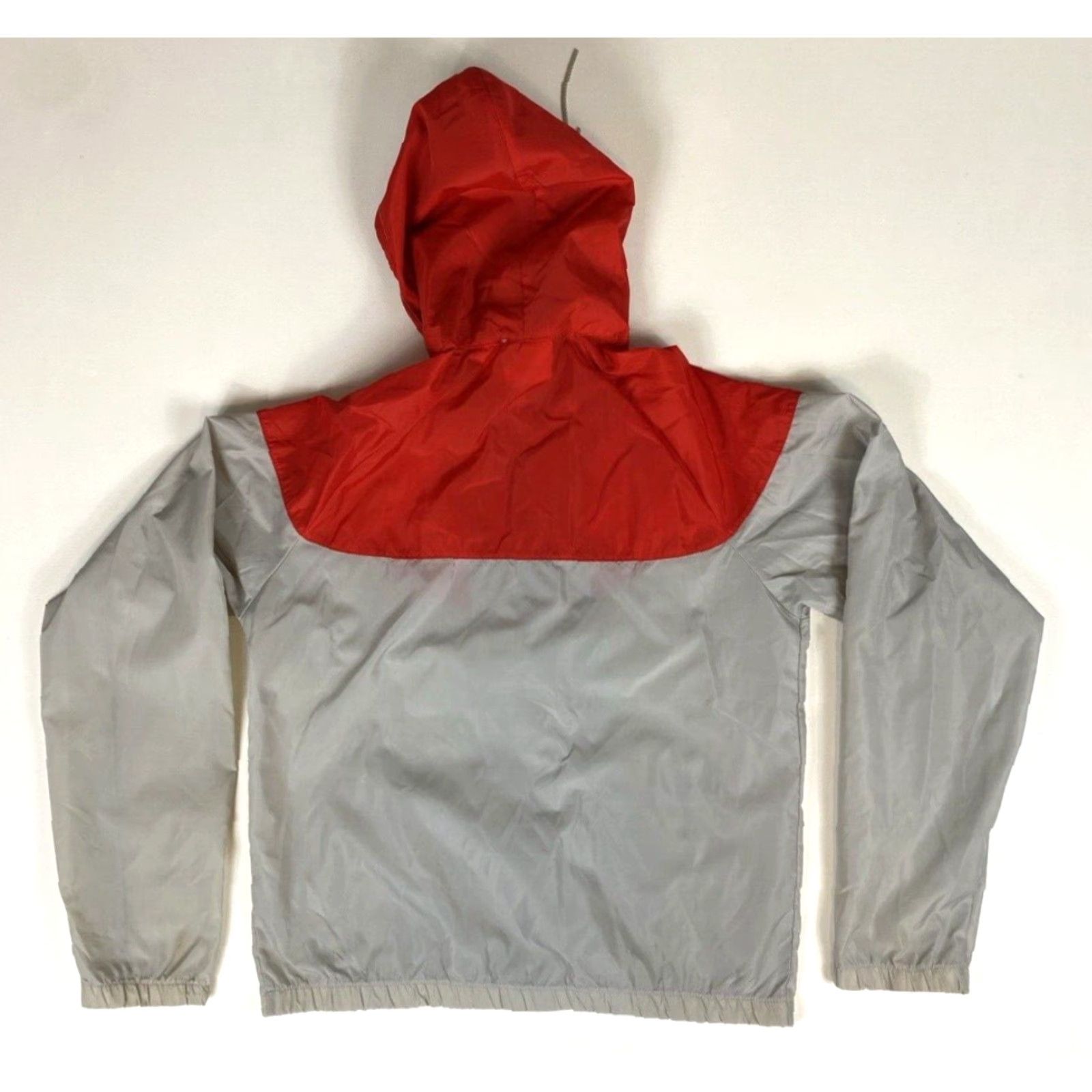 Nike VINTAGE Nike Windbreaker Jacket Mens 80s Nylon Hooded Lightweight Sz M Gray Red 80s Nike Windbreaker Jacket Mens Size US M / EU 48-50 / 2 - 4 Thumbnail