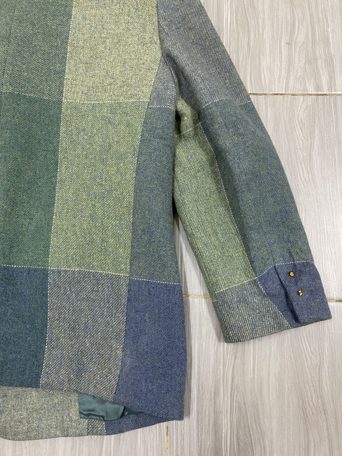 Issey Miyake Issey Miyake Wool Splendor Tweed Patchwork Tailored Jacket Size M / US 6-8 / IT 42-44 - 10 Thumbnail