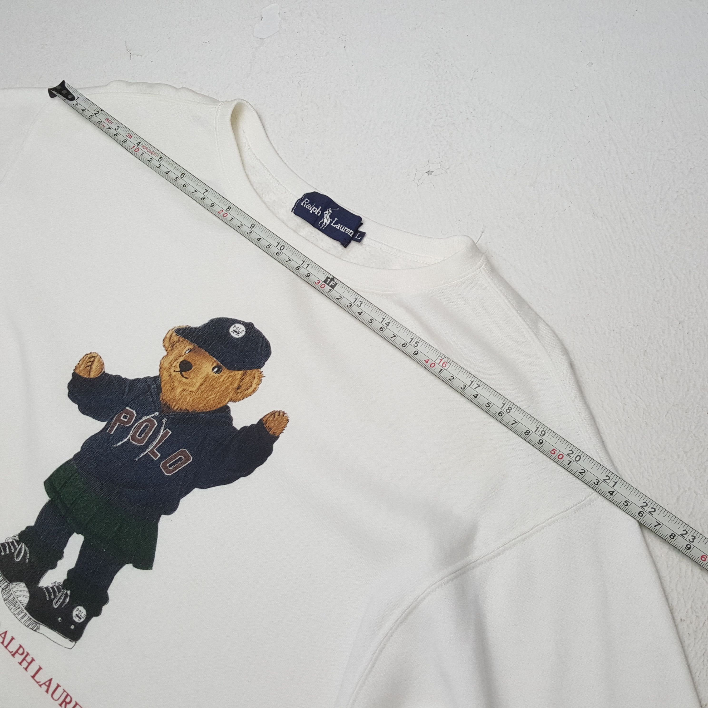 Polo Ralph Lauren × Vintage Vintage POLO BEAR by RALPH LAUREN Fashion Brand Sweatshirts Size US L / EU 52-54 / 3 - 4 Thumbnail