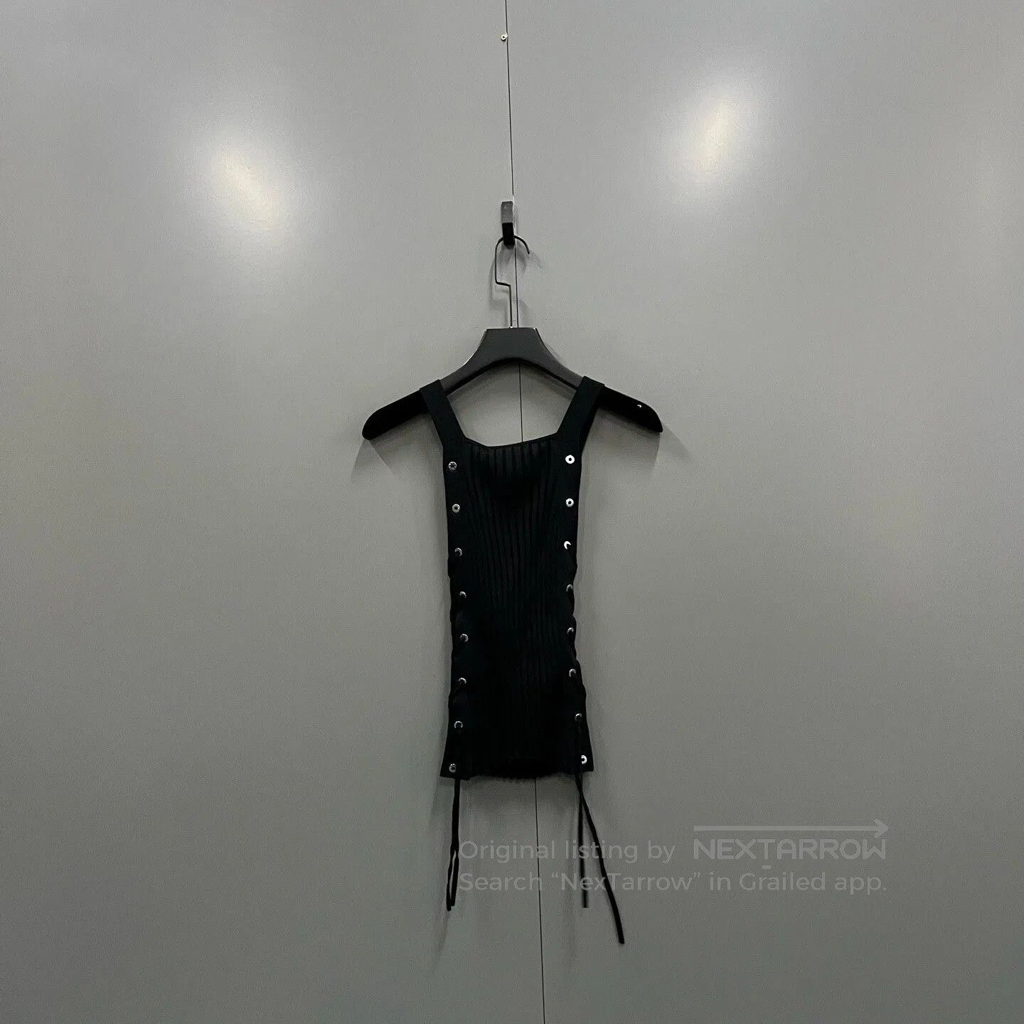 Dion Lee black button-up knitted vest by Dion Lee. Size XS / US 0-2 / IT 36-38 - 2 Thumbnail