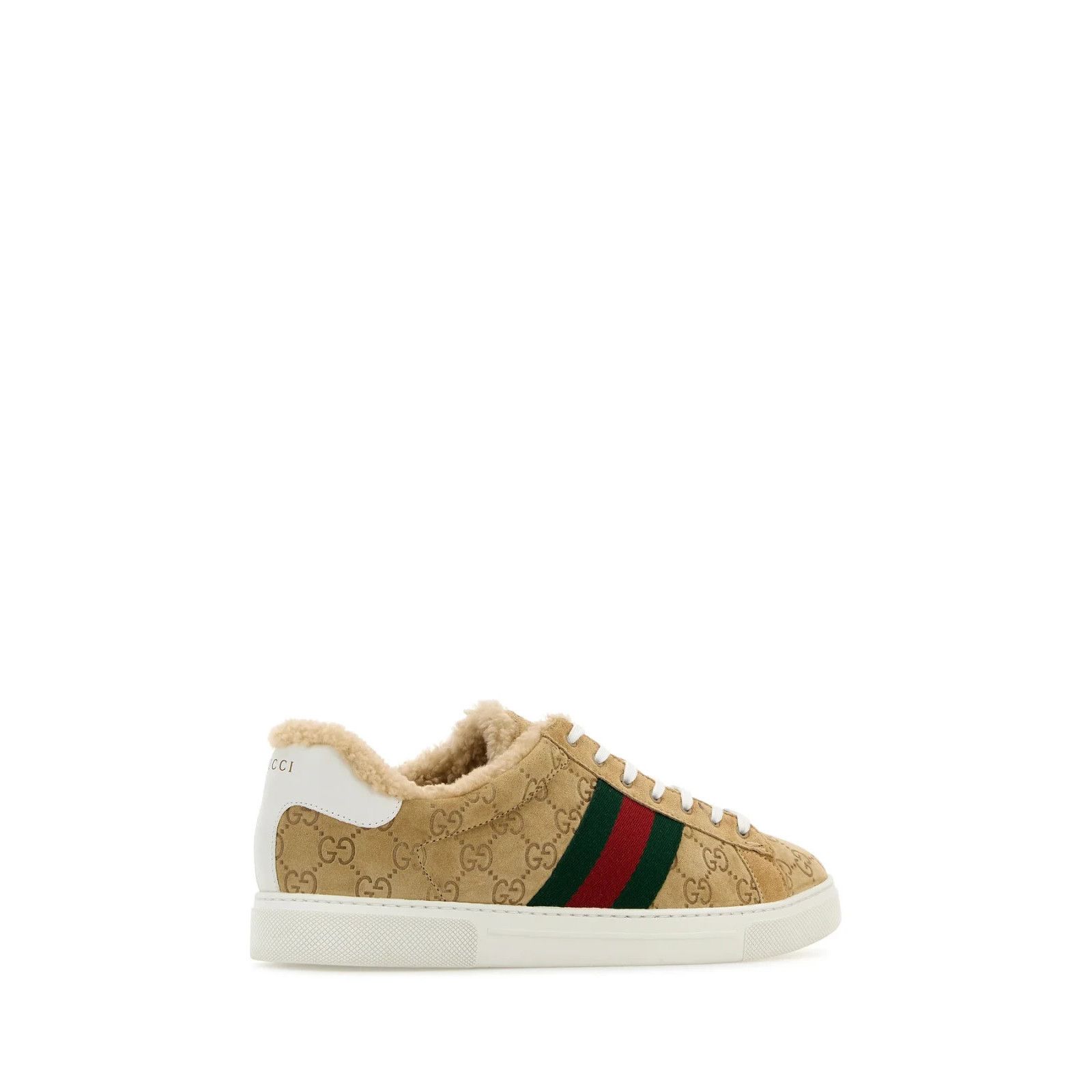 Gucci GUCCI Ace Brown Suede Sneakers New & Authentic (Men's size:U Size US 7 / EU 40 - 3 Thumbnail