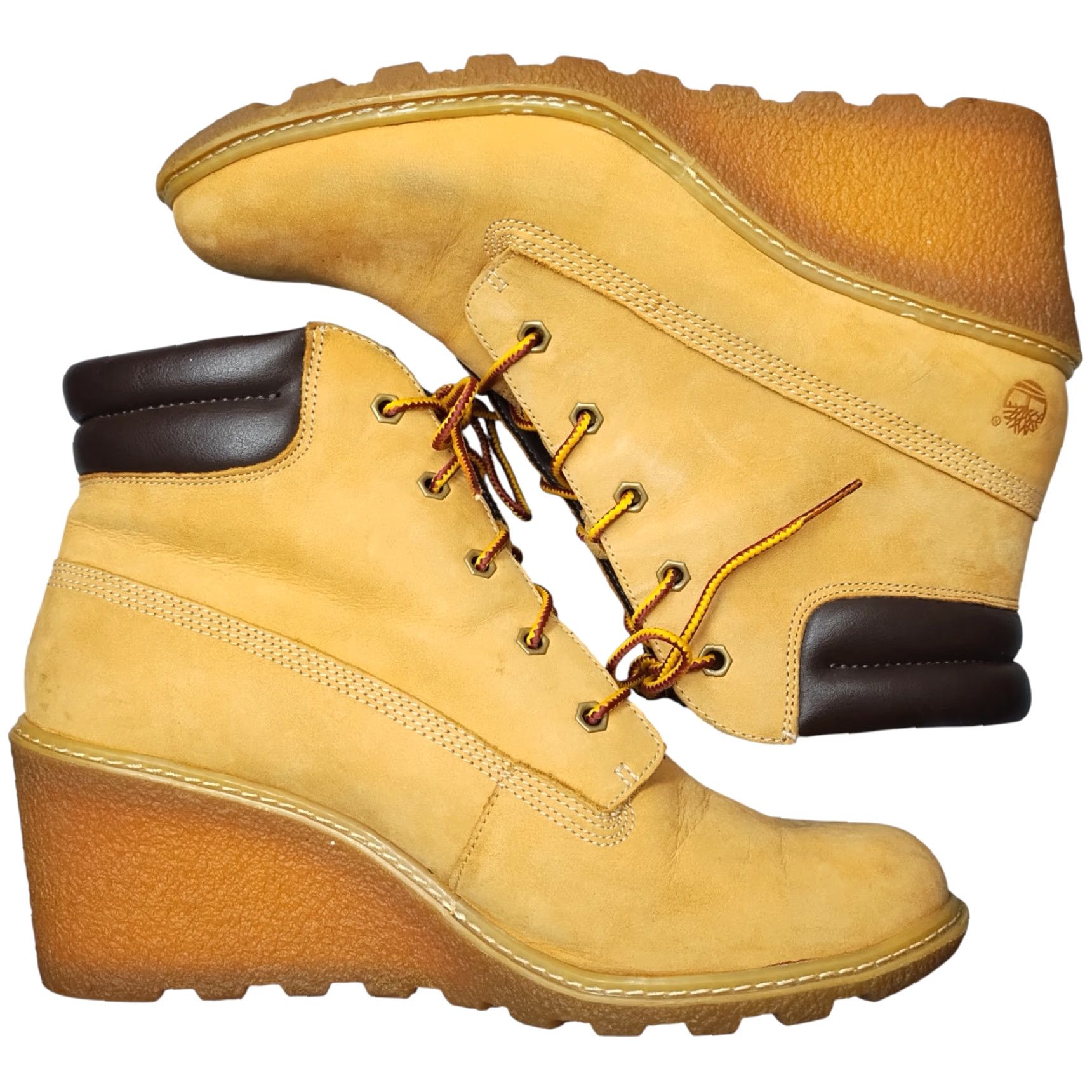 Timberland Timberland Earthkeepers Wedge Heel Boots Womens Size 10 Brown Lace Up 8251A Size US 10 / IT 40 - 2 Thumbnail