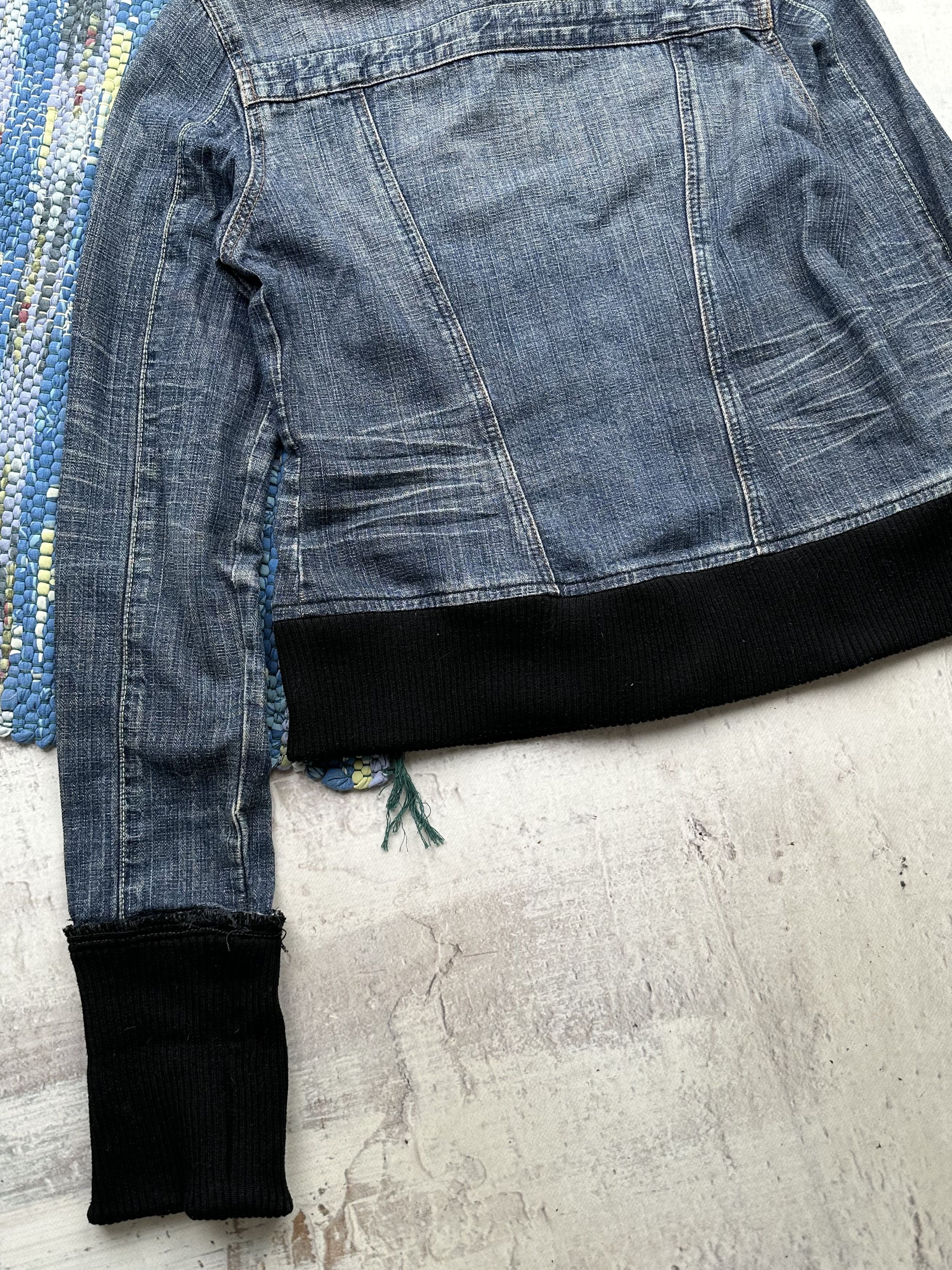 Japanese Brand Vintage Cropped Denim Jacket A14D15(442) Size S / US 4 / IT 40 - 8 Thumbnail