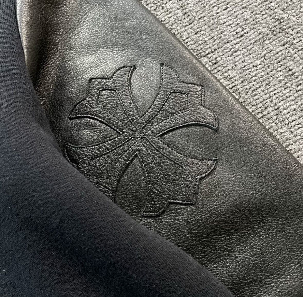 Chrome Hearts Chrome hearts split leather hoodie Size US L / EU 52-54 / 3 - 4 Thumbnail