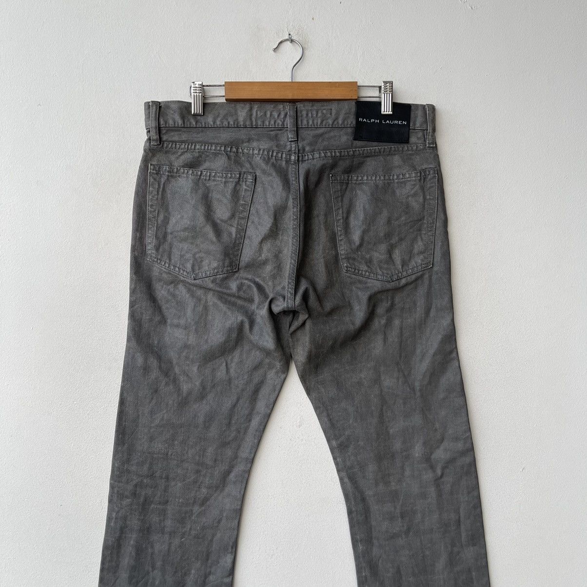 Ralph Lauren Archival Ralph Lauren Straight Fit Coated Cotton Trousers Size US 32 / EU 48 - 10 Thumbnail