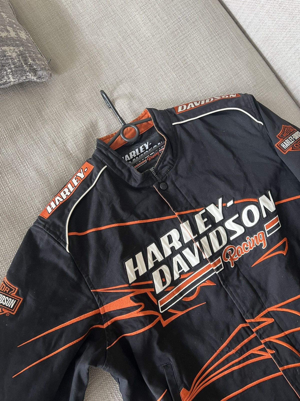 Harley Davidson × Vintage Vintage 💥 Harley Davidson Racing Jacket Size US XL / EU 56 / 4 - 11 Thumbnail