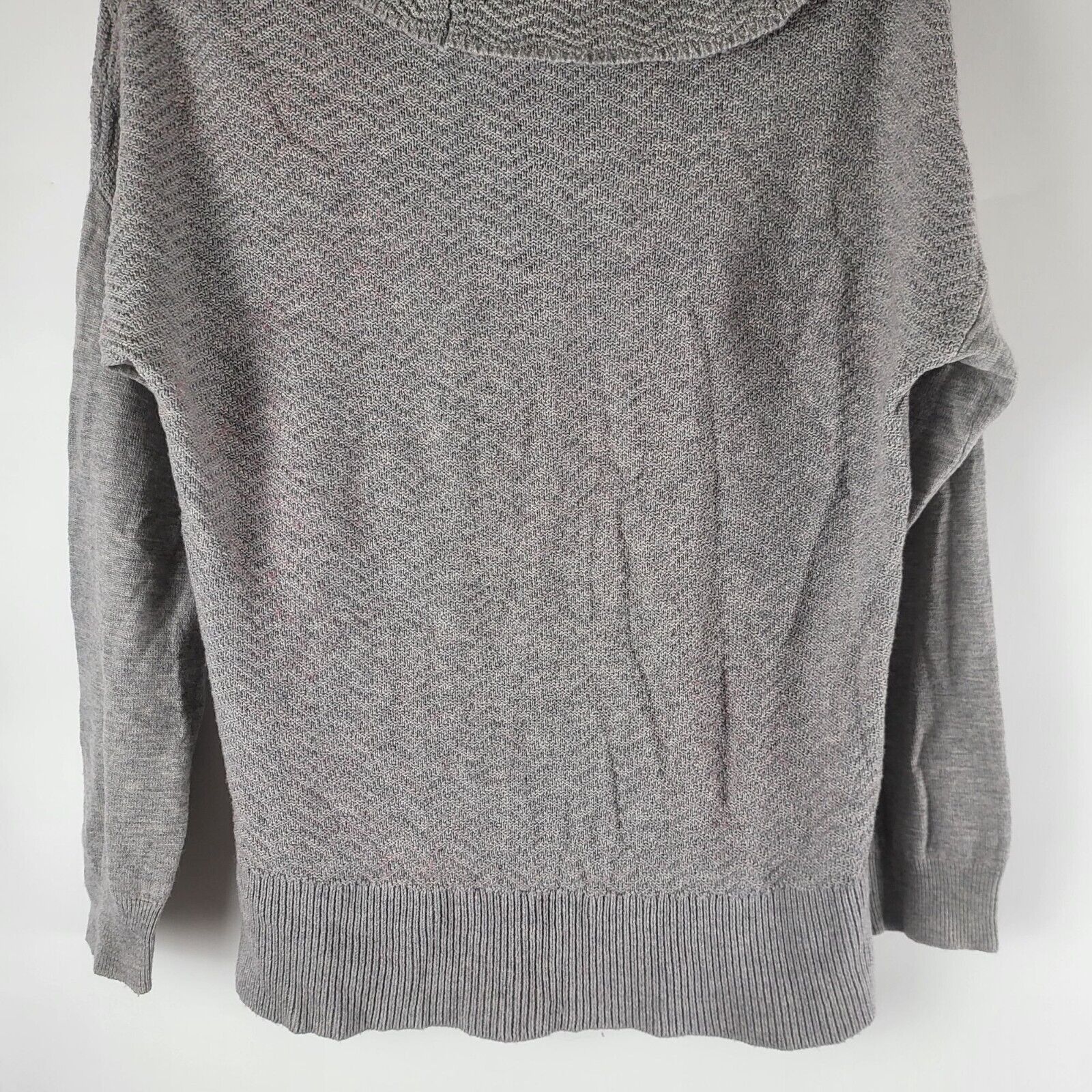 Joie Joie Cowl Neck Sweater L Womens Wool Cashmere Blend Grey Size L / US 10 / IT 46 - 7 Thumbnail