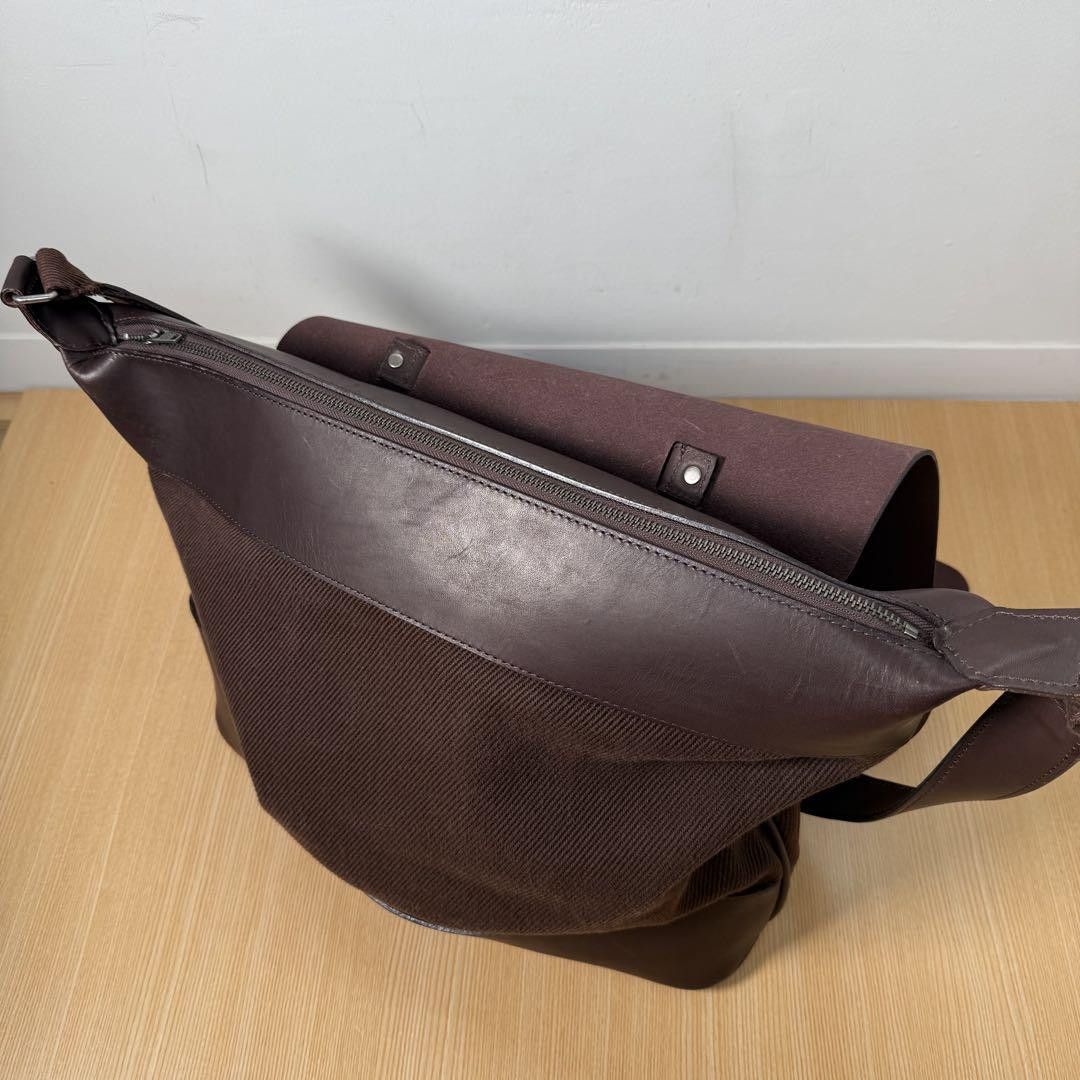 Yohji Yamamoto Pour Homme vintage cow leather shoulder leather bag Size ONE SIZE - 4 Thumbnail