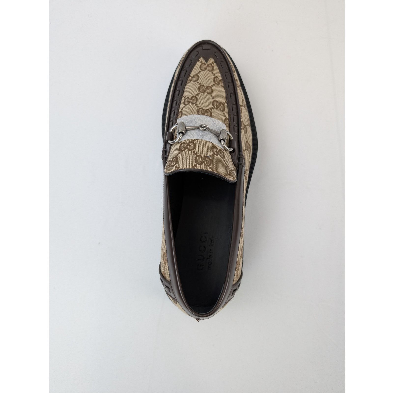 Gucci o1rshd1 GG canvas Moccasin Fabric Creeper Loafers Boots Size US 11 / EU 44 - 14 Thumbnail
