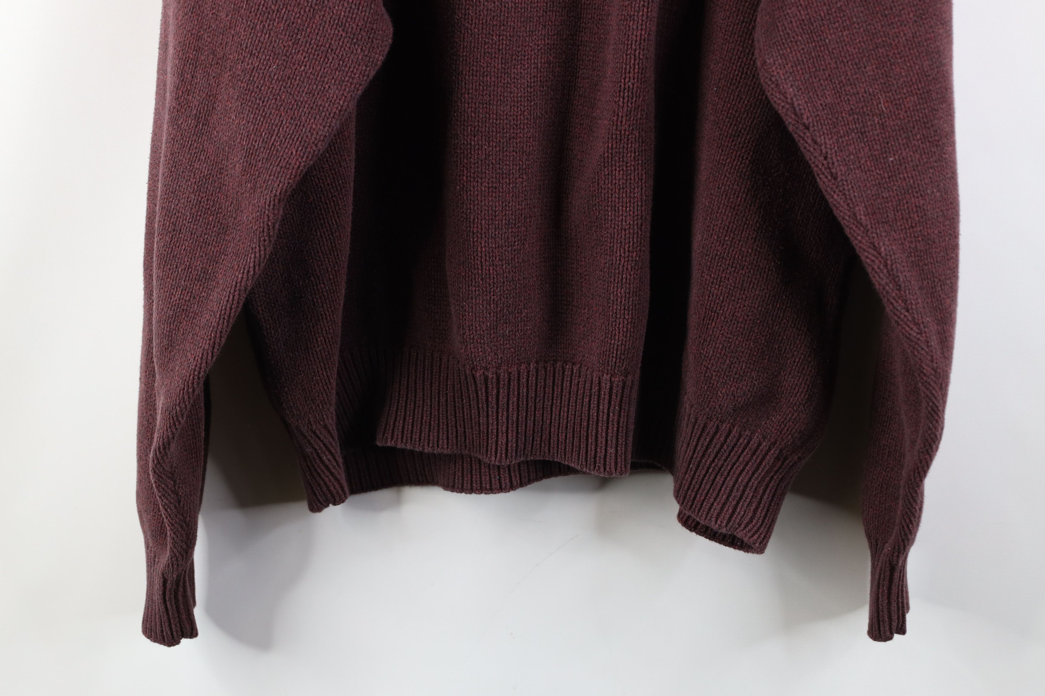 Vintage Vintage 90s Streetwear Heavy Knit Crewneck Sweater Red Size US XL / EU 56 / 4 - 11 Thumbnail