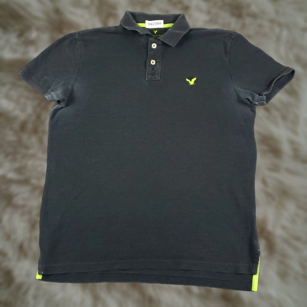 American Eagle Outfitters American Eagle Shirt Adult Mens Medium Gray Short Sleeve Polo Casual Size US M / EU 48-50 / 2 - 1 Thumbnail
