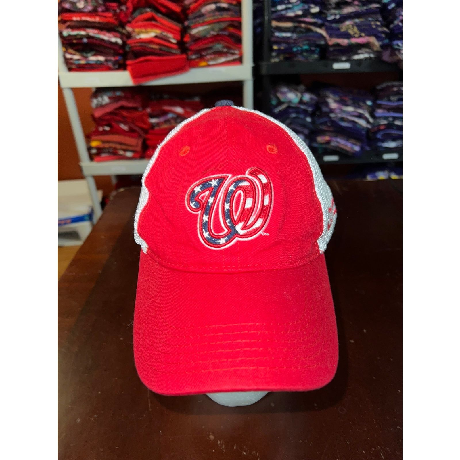 MLB Washington Nationals Hat MLB Baseball Melon Cap Headwear OS Size ONE SIZE - 2 Thumbnail