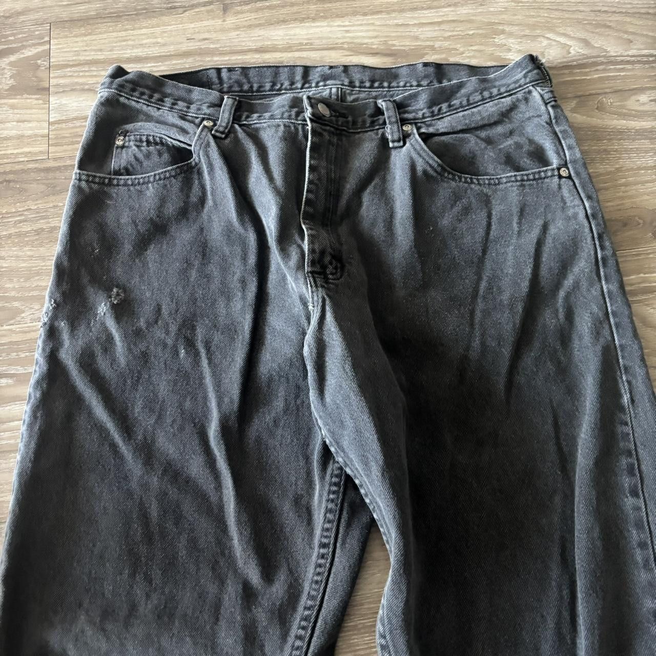 Vintage Crazy Vintage Y2K/2000s Grunge Faded Black Denim Jeans! 36x32 Size US 36 / EU 52 - 5 Thumbnail