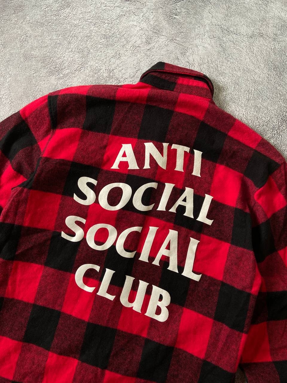 Anti Social Social Club Anti Social Social Club Button Up Flannel Red Size US S / EU 44-46 / 1 - 7 Thumbnail