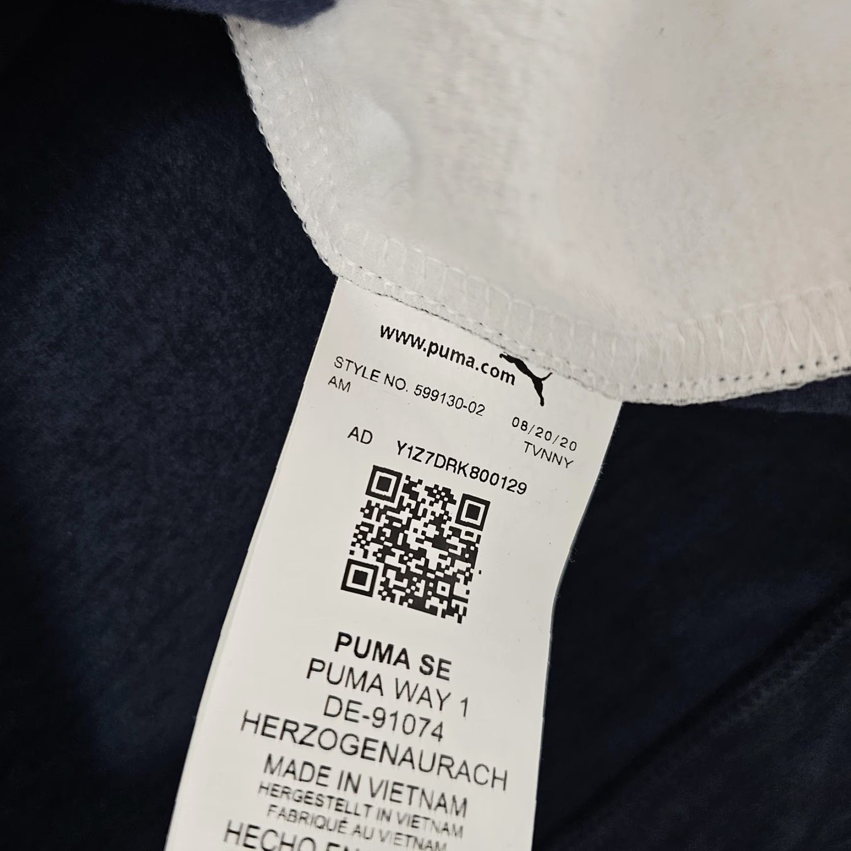 Puma Puma Golf Vest Mens Small Blue White Full Zip Sleeveless Lightweight 599130-02 Size US M / EU 48-50 / 2 - 4 Thumbnail