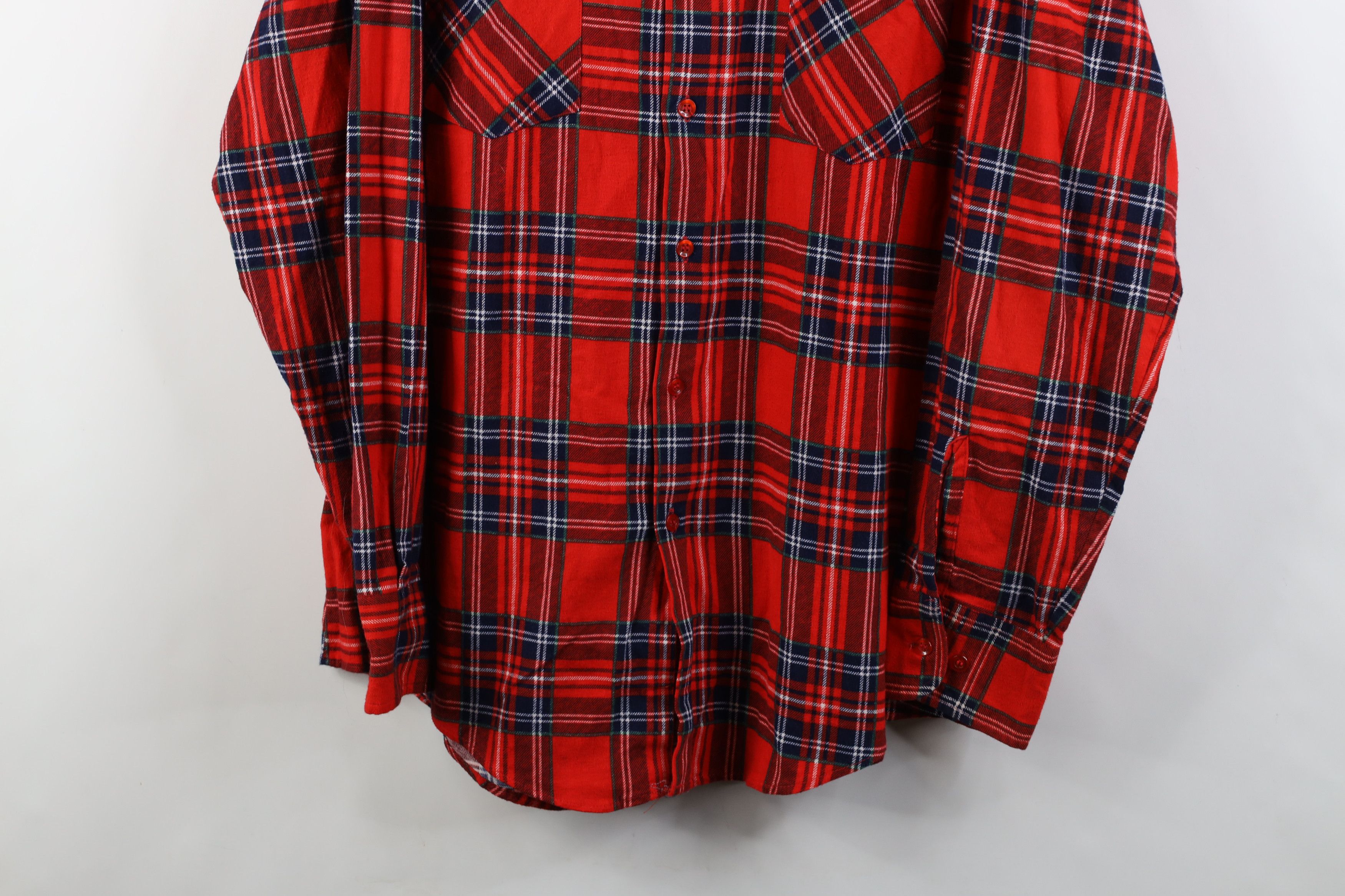 Vintage Vintage 70s Streetwear Flannel Collared Button Shirt Plaid Size US M / EU 48-50 / 2 - 3 Thumbnail