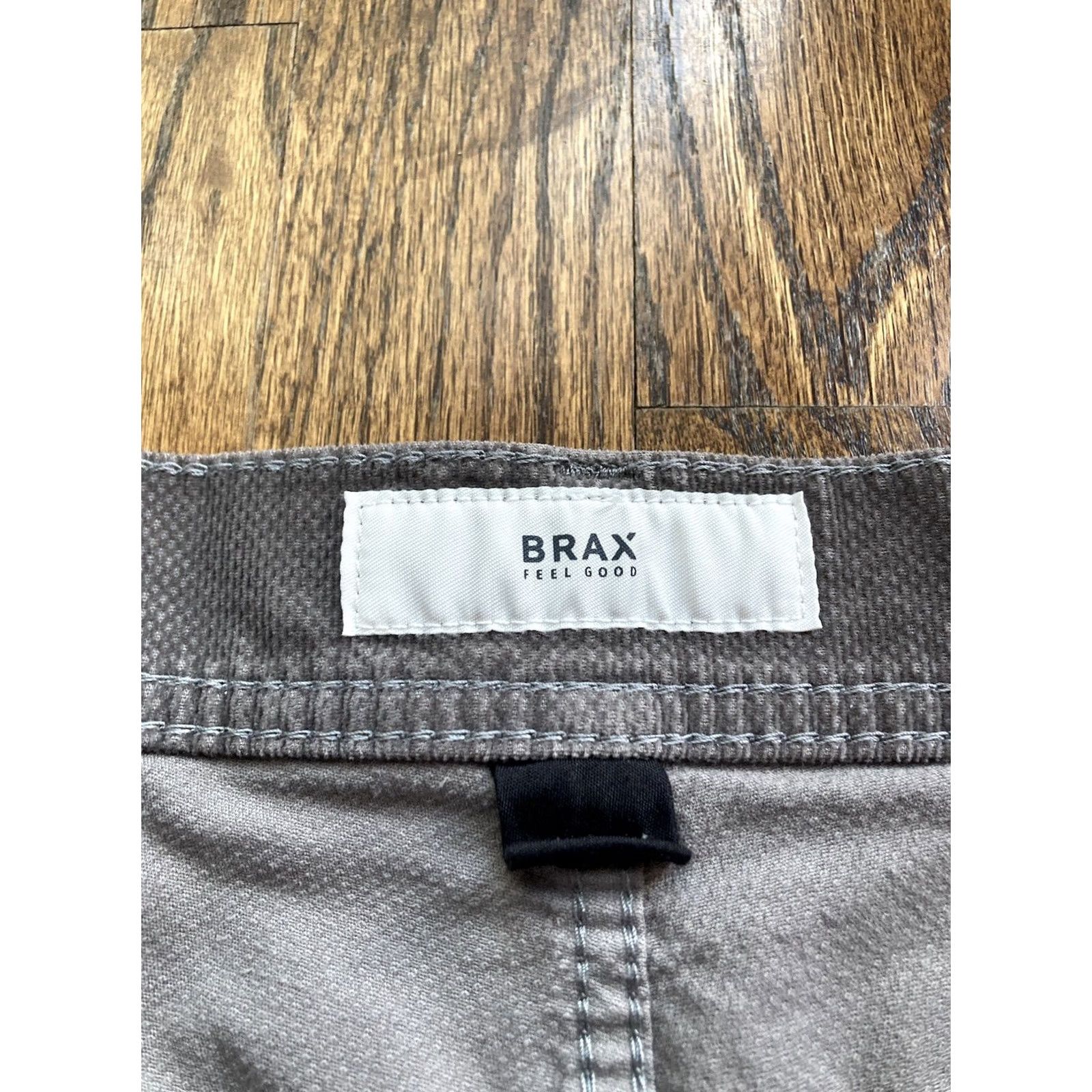 BRAX BRAX Mens Pants Gray Stretch Regular Fit Size 38x34 Chino Fancy Business Casual Travel Size US 38 / EU 54 - 7 Thumbnail
