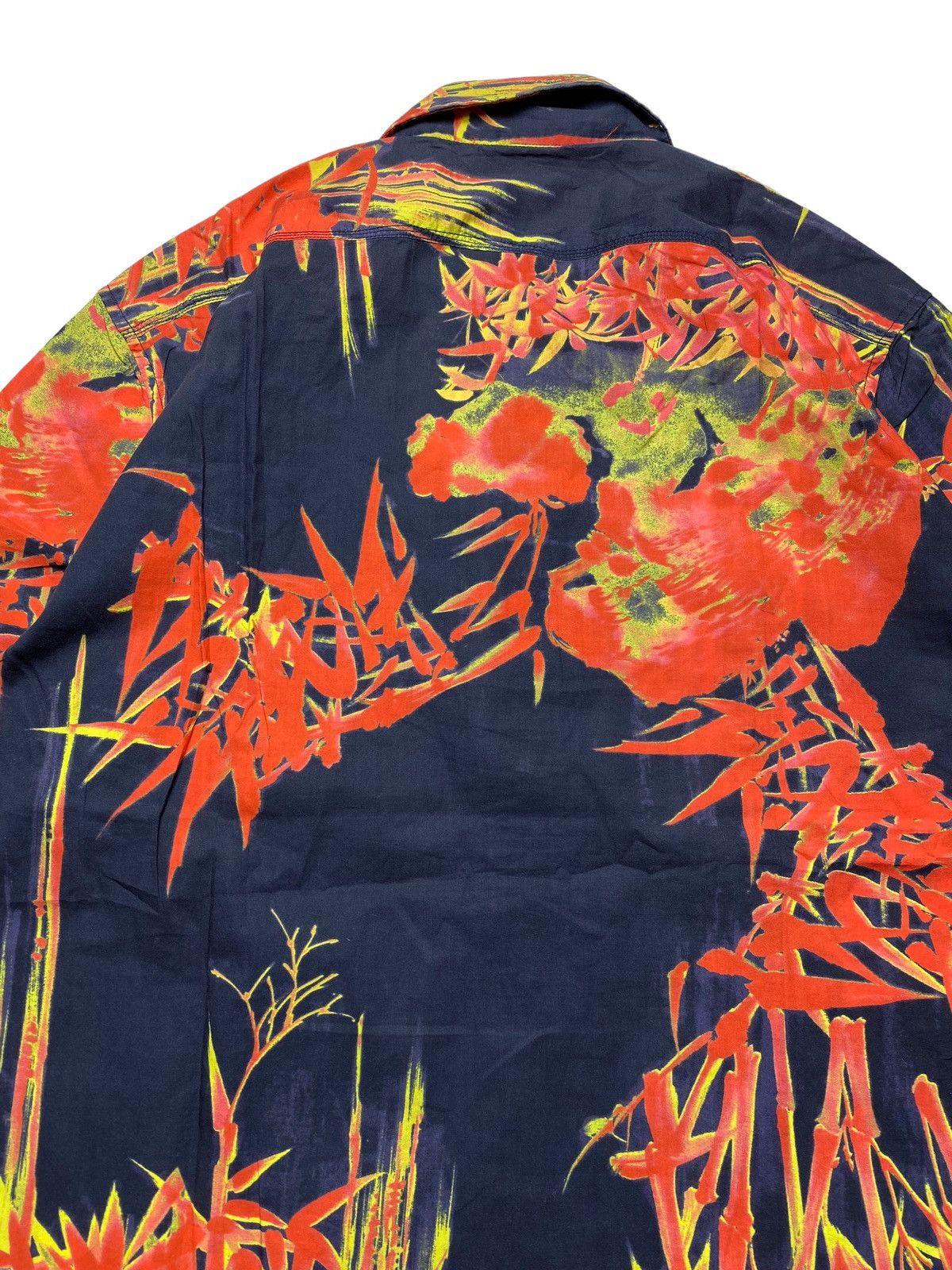 Diesel 2000s Diesel Punk - Thermal Bamboo Flower Button Shirt Size US M / EU 48-50 / 2 - 5 Thumbnail