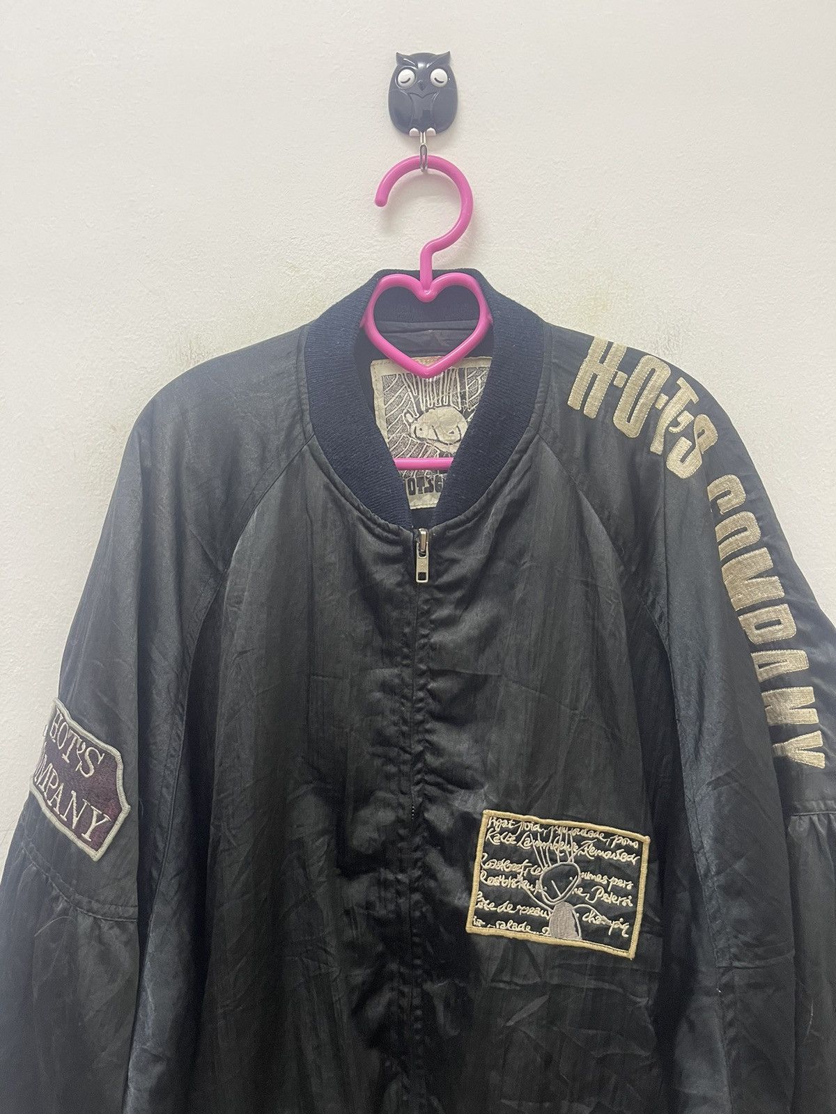 Japanese Brand Rare Vintage HOTS COMPANY Spell Out Embroidered Bomber Size US L / EU 52-54 / 3 - 4 Thumbnail