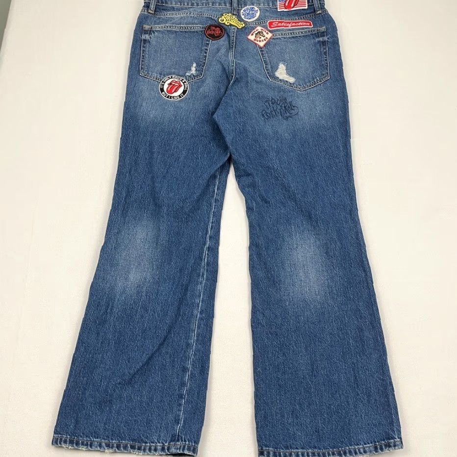 Lucky Brand Lucky Brand Rolling Stones Jeans 16 Regular Flared Denim Blue 5-Pocket Vintage? No Womens Shoes Wait— Jeans Size 38" / US 16 / IT 52 - 4 Thumbnail