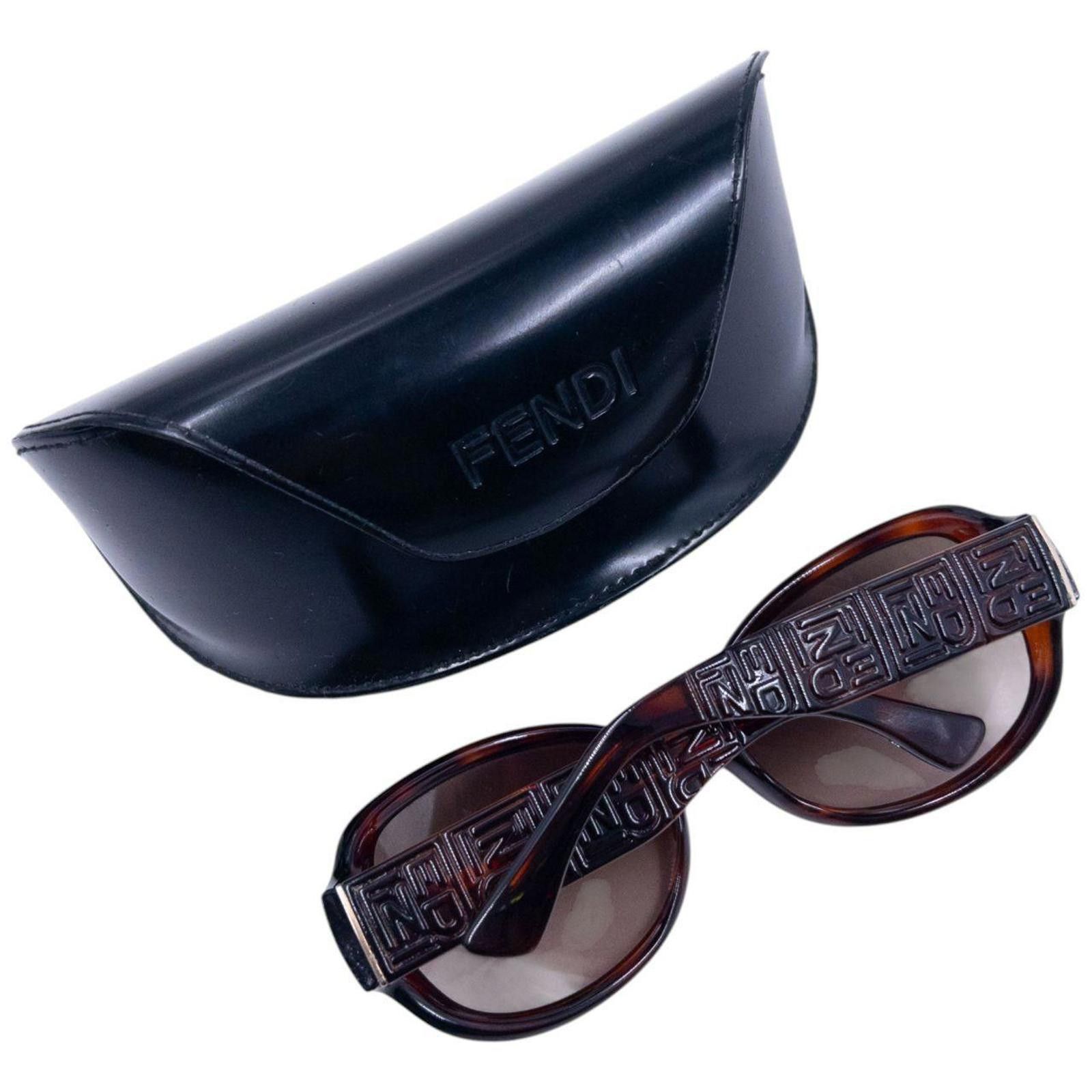 Fendi Vintage Fendi Embossed Monogram Tortoise Shell Sunglasses Size ONE SIZE - 8 Thumbnail