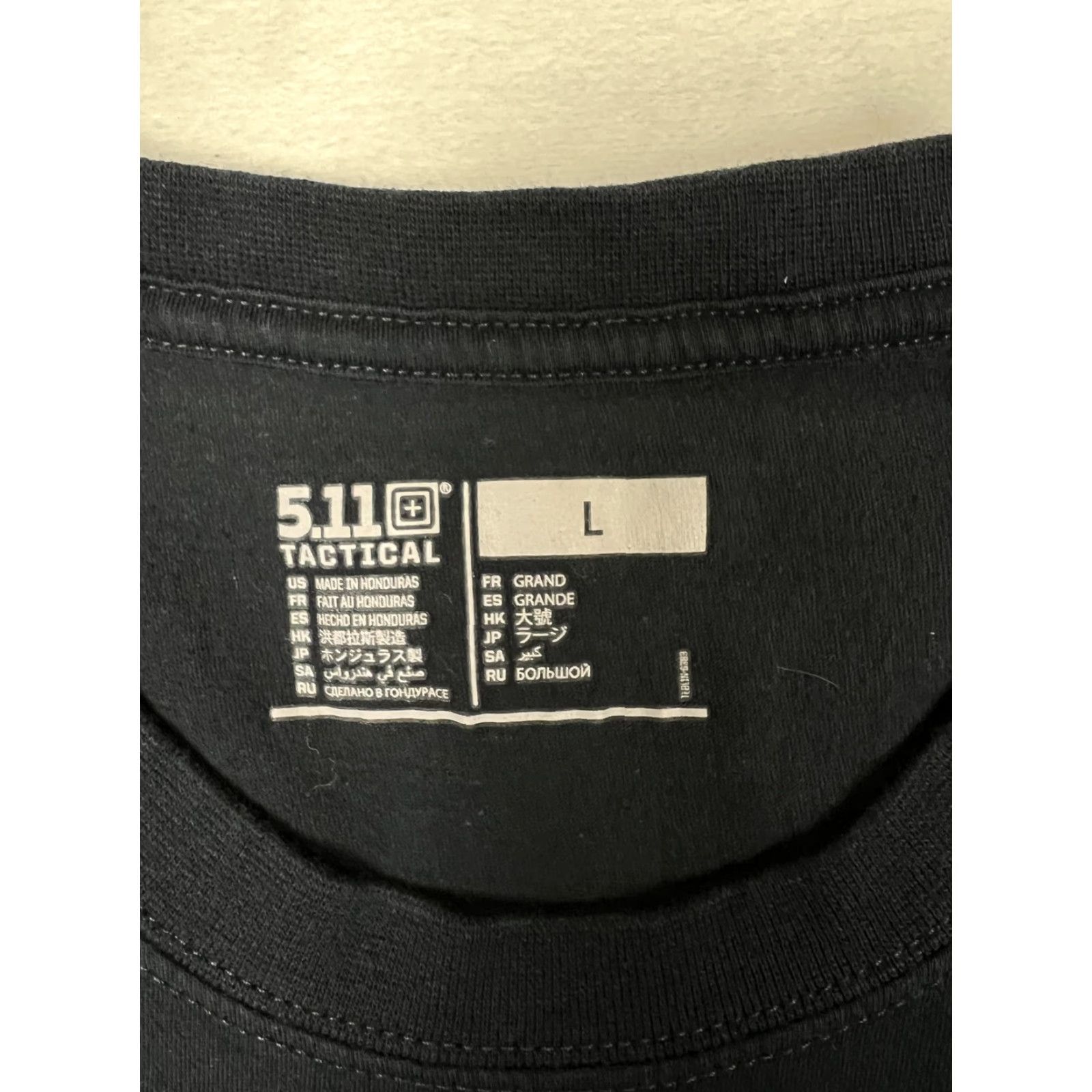 Vintage 5.11 Tactical T-Shirt Mens L Black Solid Crew Neck Short Sleeve Casual Shirt Size US L / EU 52-54 / 3 - 2 Thumbnail