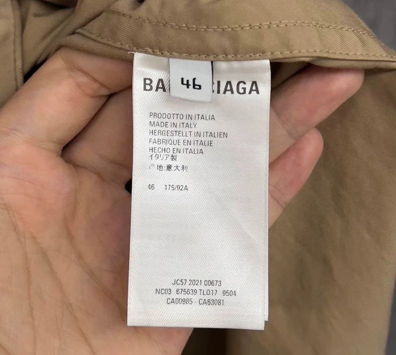 Balenciaga Balenciaga size 46 Embroidered Logo Work Jacket Coat Size US S / EU 44-46 / 1 - 5 Thumbnail