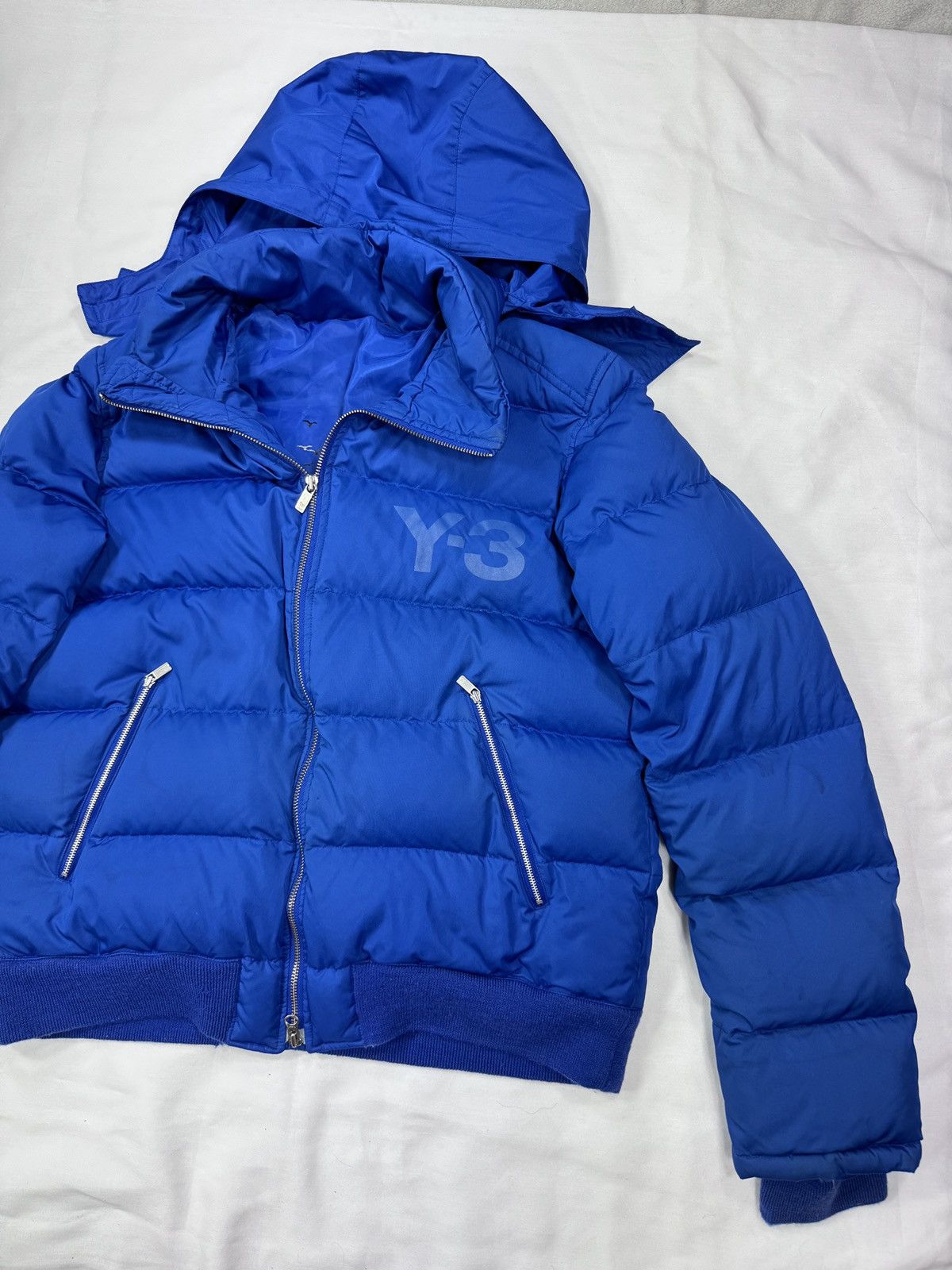 Adidas × Y-3 × Yohji Yamamoto Y-3 Yohji Yamamoto Puffer Bomber Jacket Adidas Flying Doves Size US M / EU 48-50 / 2 - 4 Thumbnail